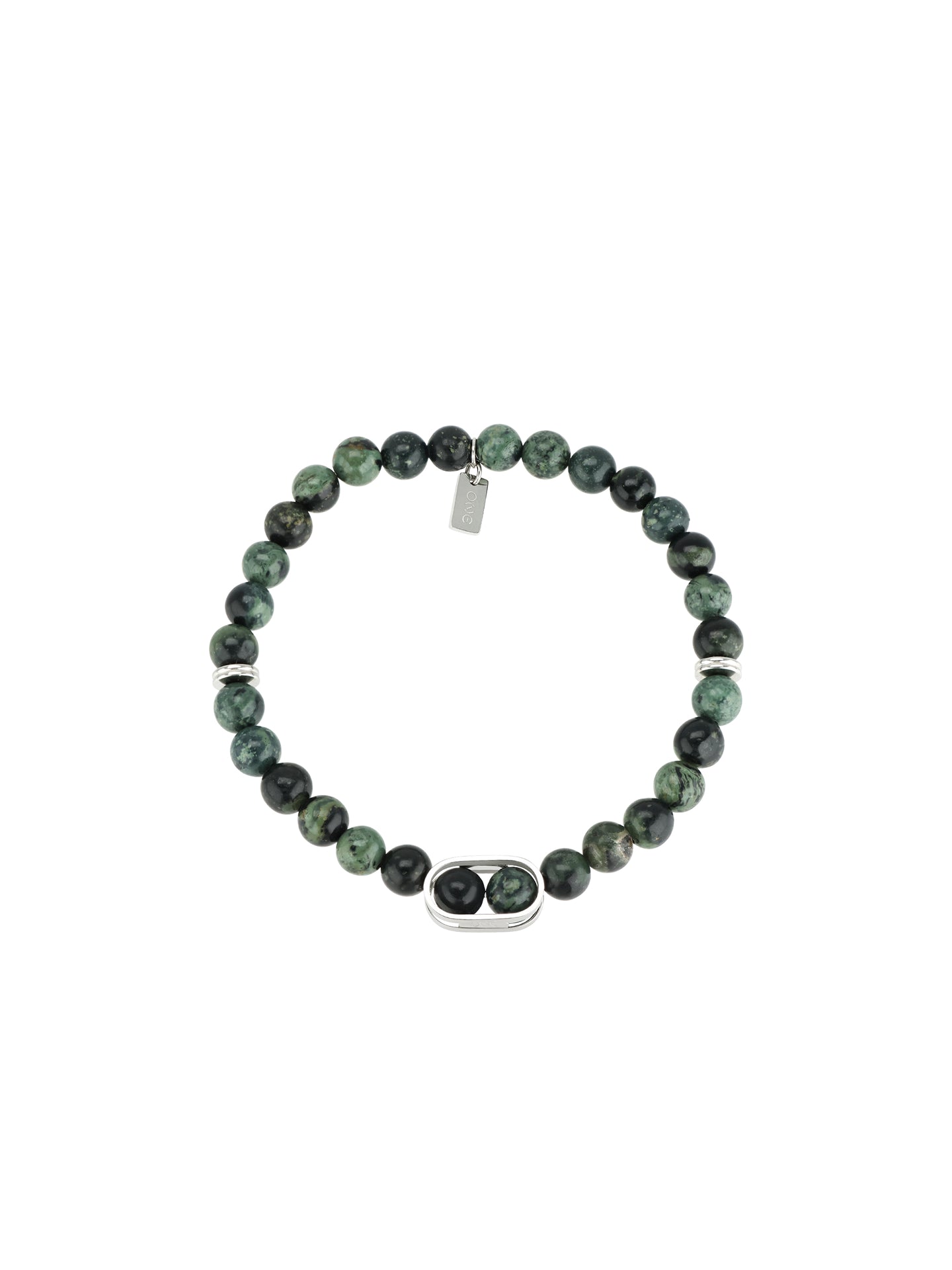 Ana Joalheiros - Pulseiras One - Pulseira One Men Green Roots OAMB5201SG-S Pedras Agatá