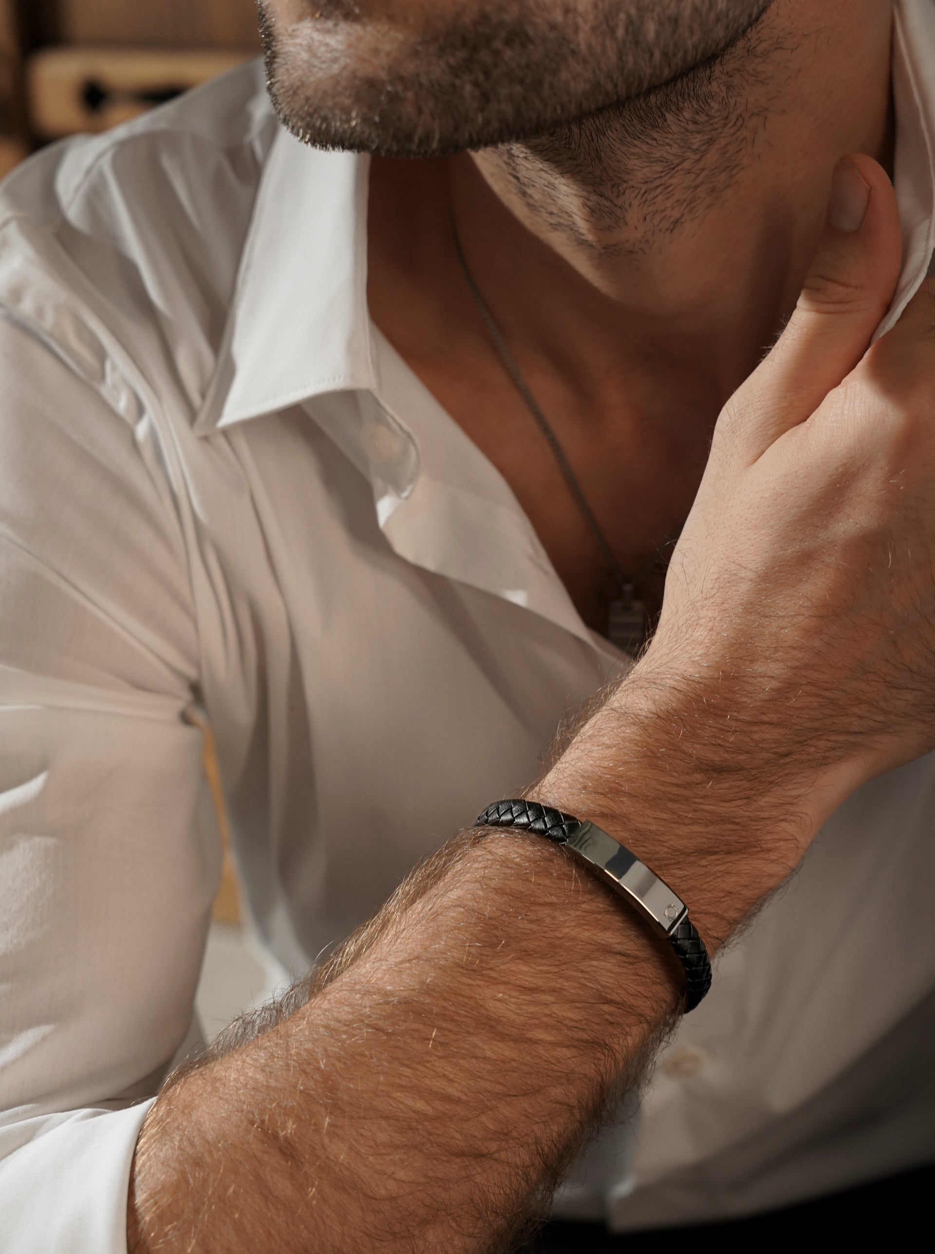 Ana Joalheiros - Pulseiras One - Pulseira One Men Maven Black OAMB3210LP-S pulso