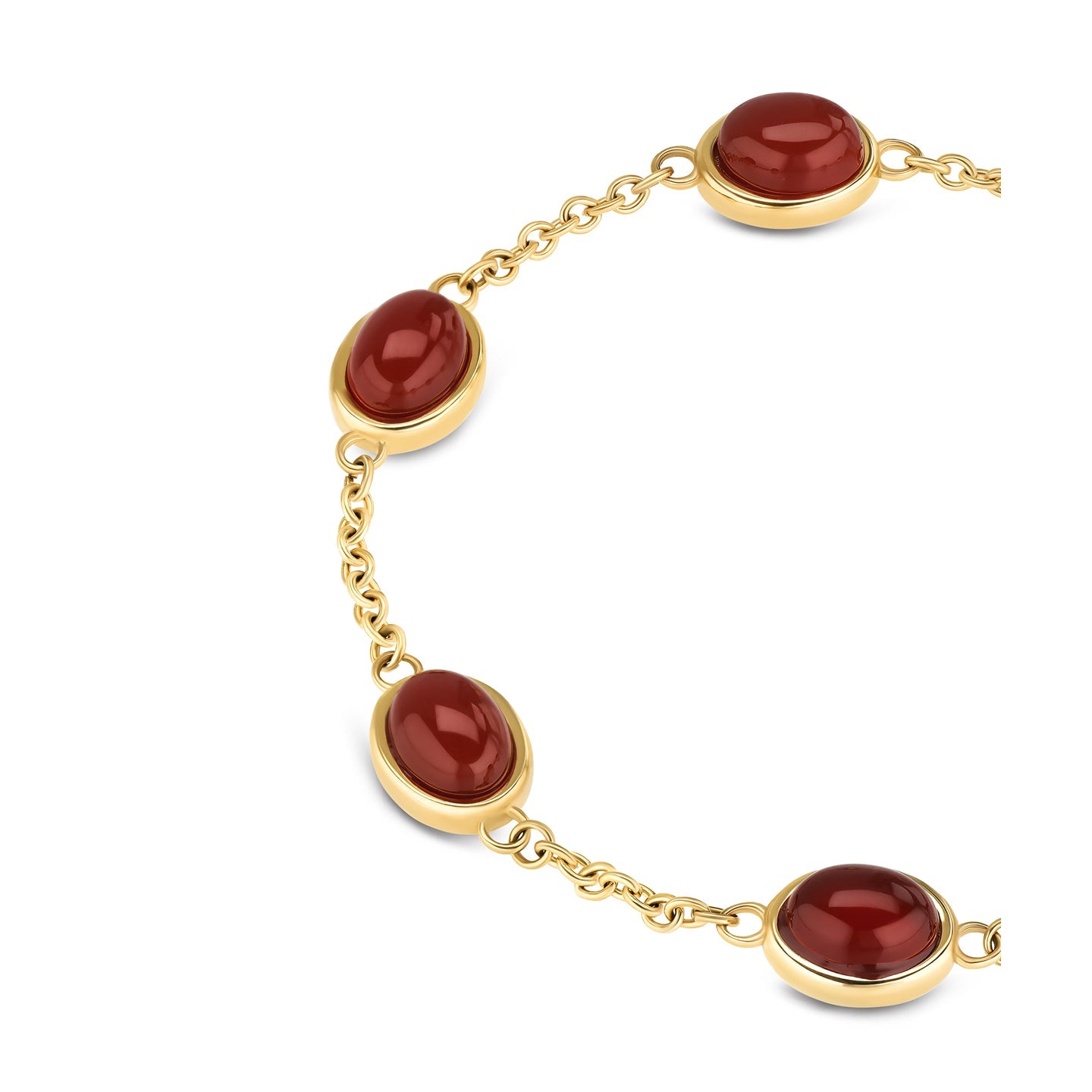 Ana Joalheiros - Pulseiras One - Pulseira One Salina Oval Warm Red OJBA54G