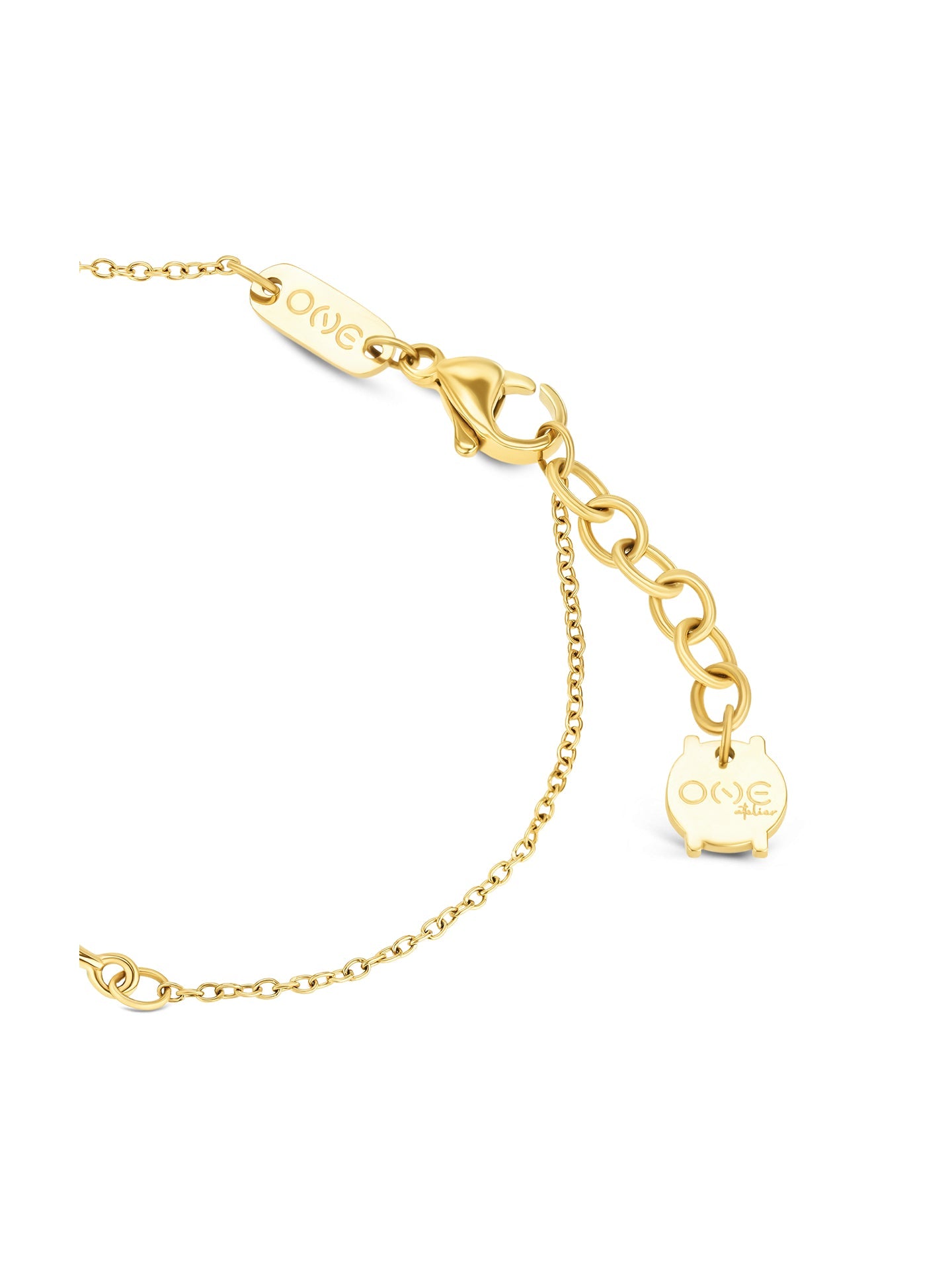 Ana Joalheiros - Pulseiras One - Pulseira One Senhora Margot Falling Leaves Gold OJATB04D Fecho