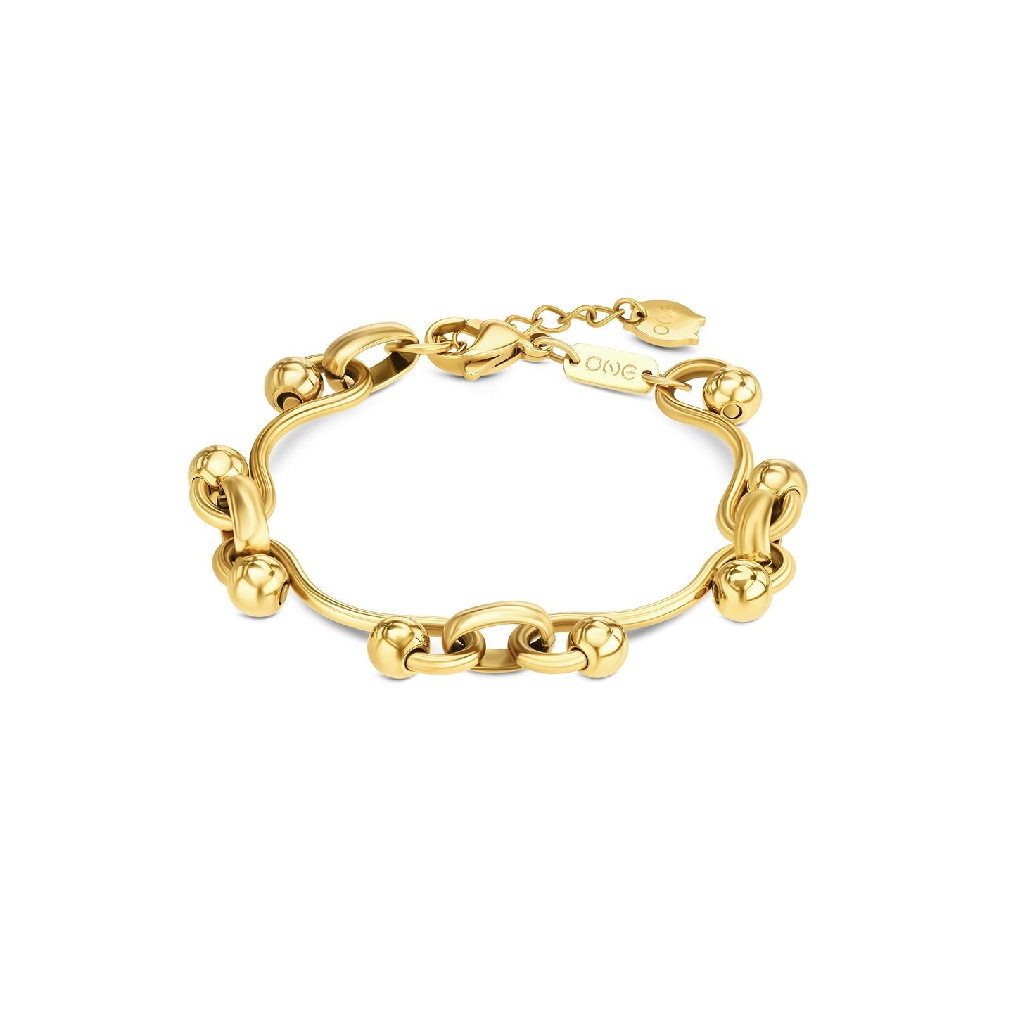 Ana Joalheiros - Pulseiras Douradas - Pulseira One Senhora Motion Gold OJBA50G-M