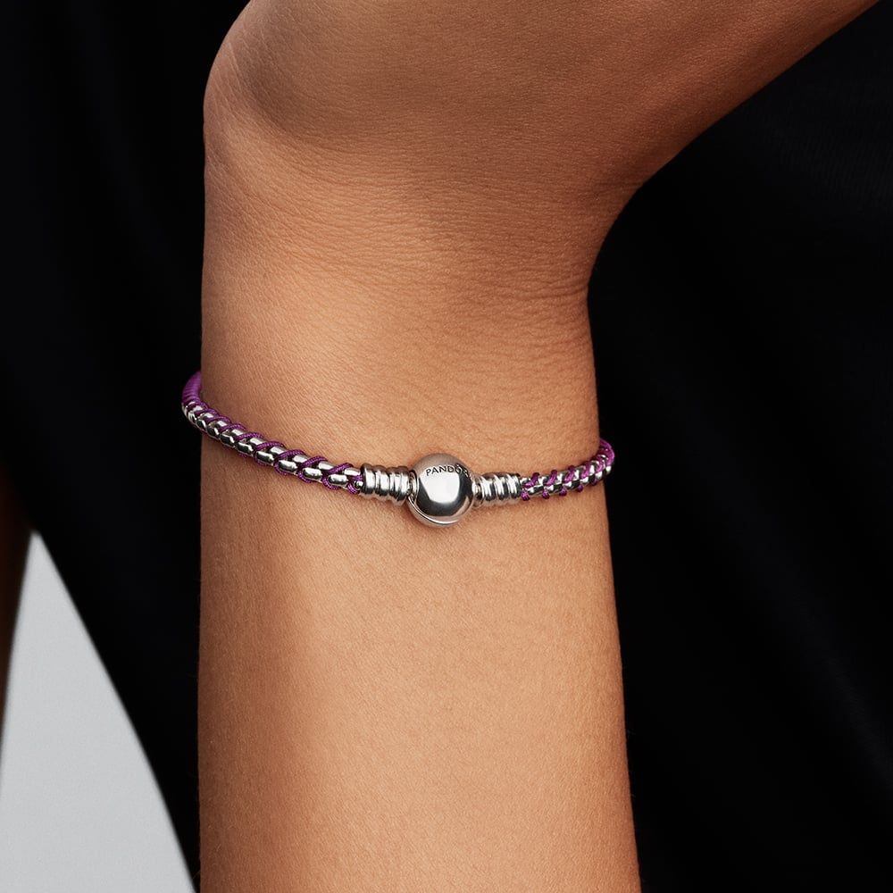 Pulseira_Pandora_Roxo_593816C03_Ana joalheiros Pulso