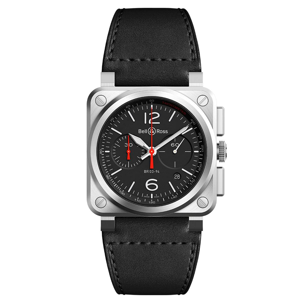Ana Joalheiros - Relógios Bell & Ross - Relógio para homem Bell & Ross BR 03-94 BLACK STEEL BR0394-BLC-ST/SCA