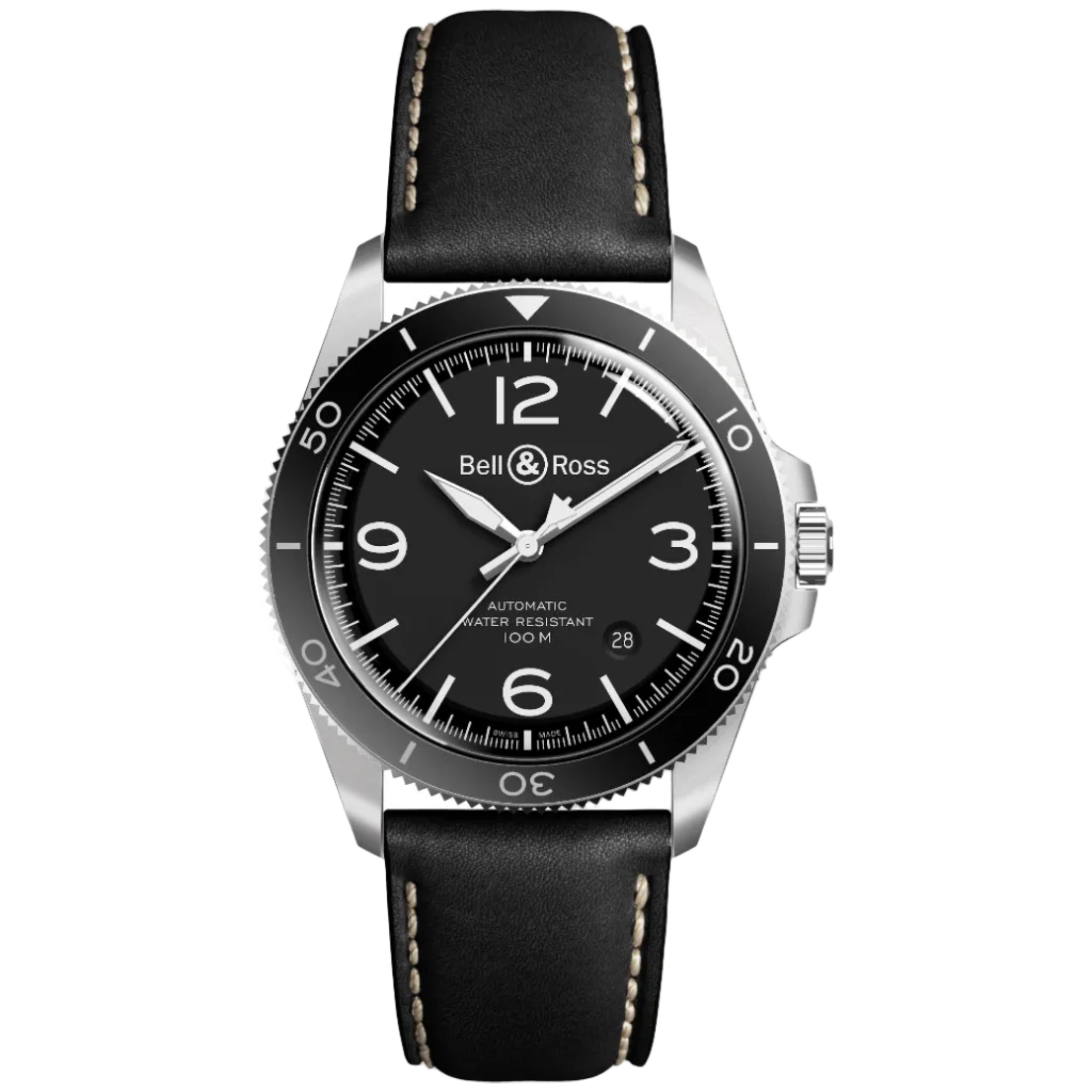 Ana Joalheiros - Relógios Bell & Ross - Relógio para homem Bell & Ross BR V2-92 BLACK STEEL BRV292-BL-ST/SCA