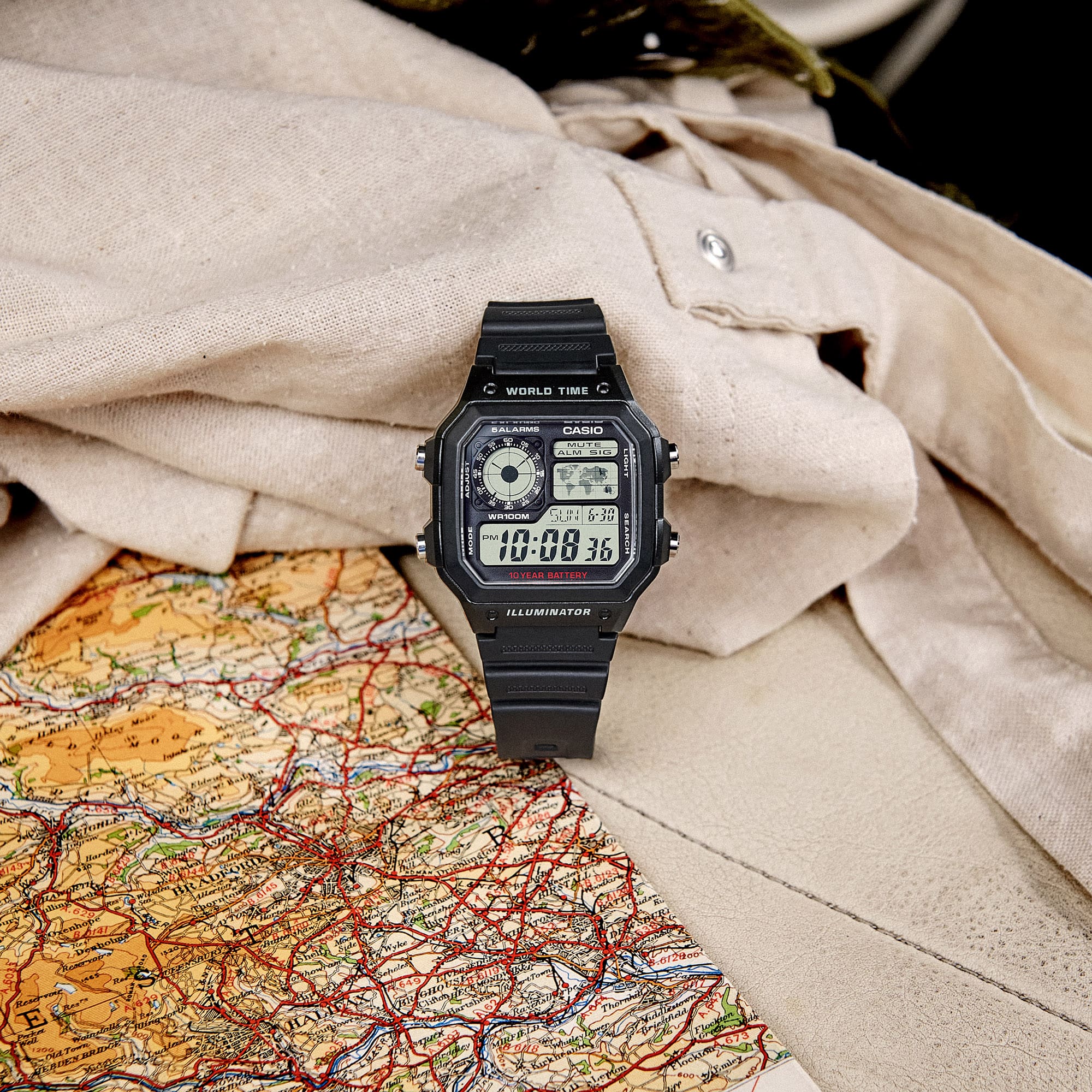 Ana Joalheiros - Casio Relógios - Relógio Casio Preto AE-1200WH-1AVEF
