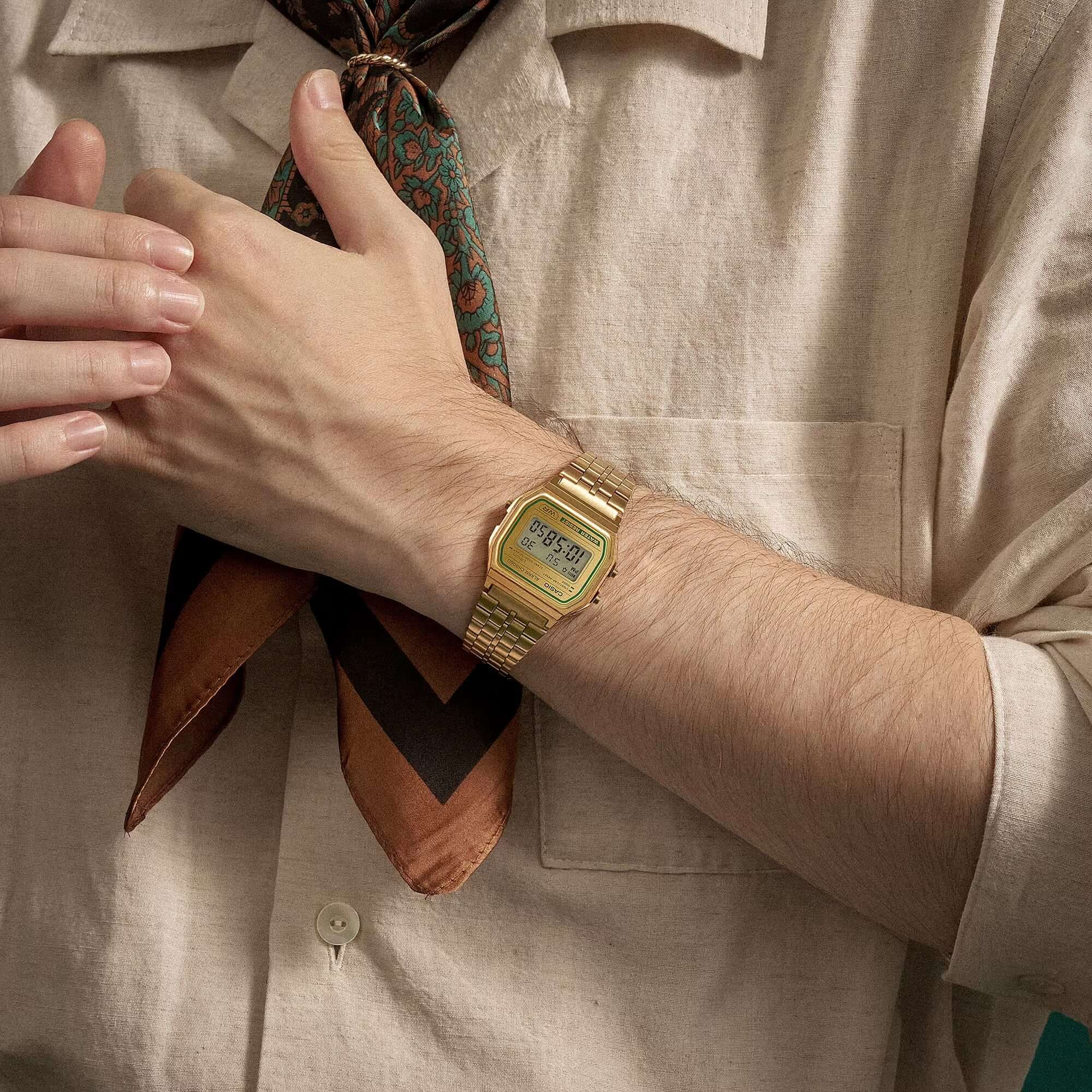 Ana Joalheiros - Relógios Casio - Relógio Homem Casio Edifice A158WEGV-9AEF no Pulso