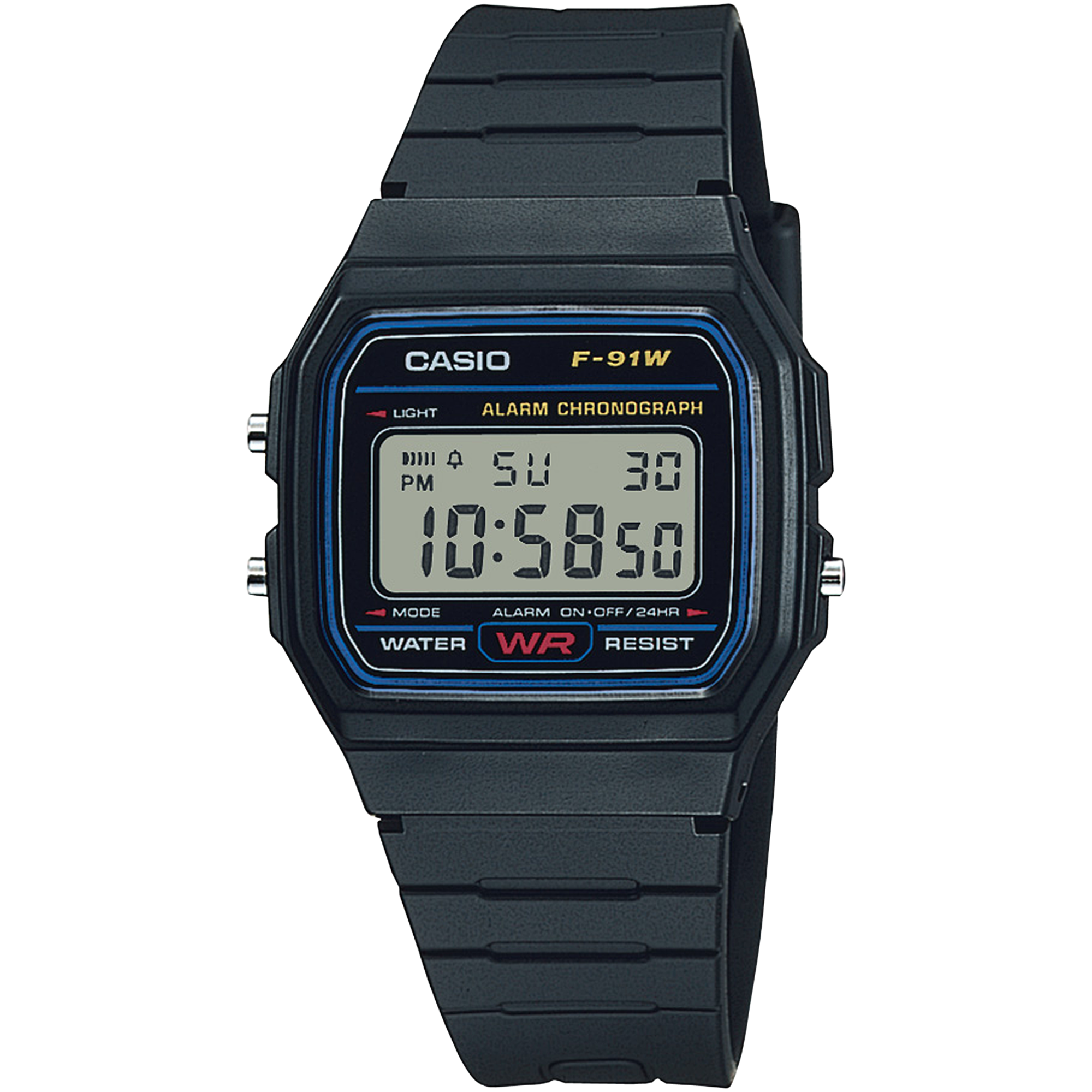 Ana Joalheiros - Casio Relógios - Relógio Casio Preto F-91W-1YEG