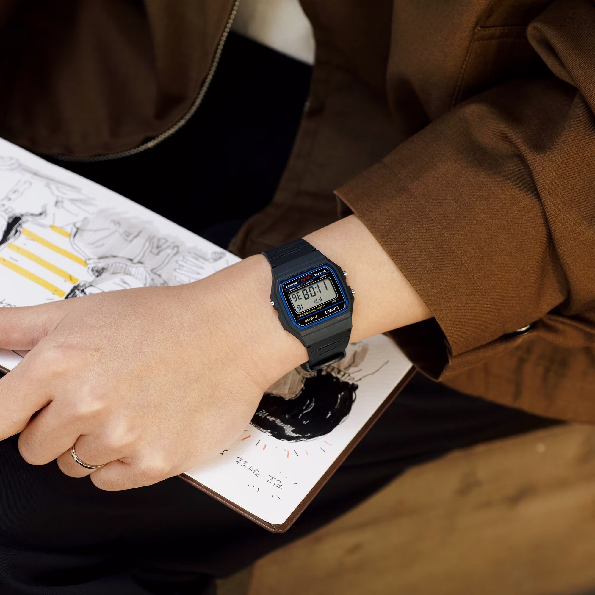 Ana Joalheiros - Relógios Casio - Relógio Casio Preto F-91W-1YEG