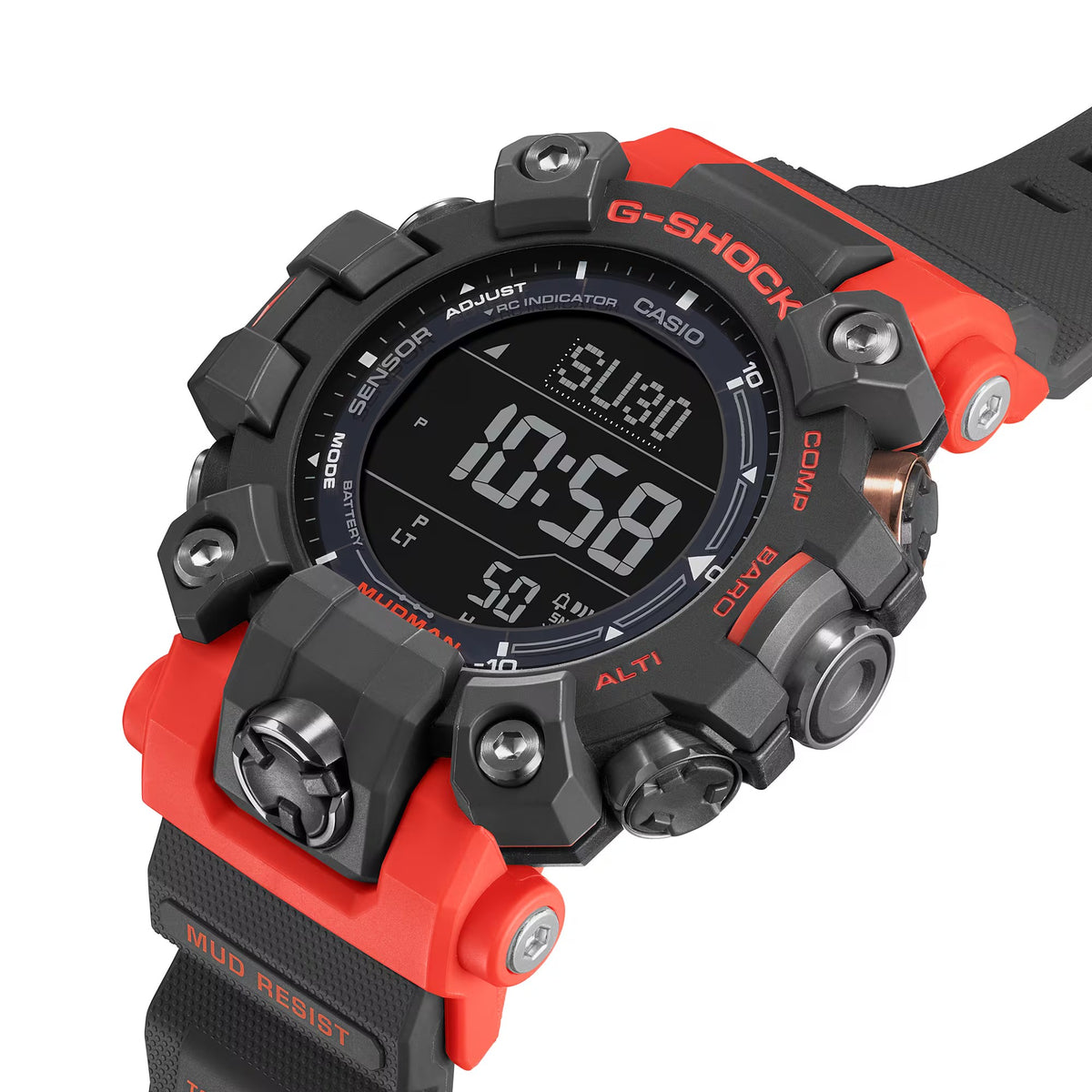 Ana Joalheiros - Relógios G Shock - Relógio Casio G-Shock Masculino MASTER OF G MUDMAN GW-9500-1A4ER Lateral