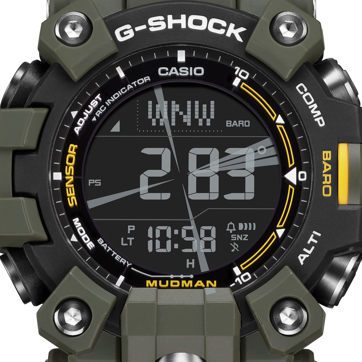 Ana Joalheiros - Relógios G Shock - Relógio Casio G-Shock Masculino MASTER OF G MUDMAN GW-9500-3ER Compasso