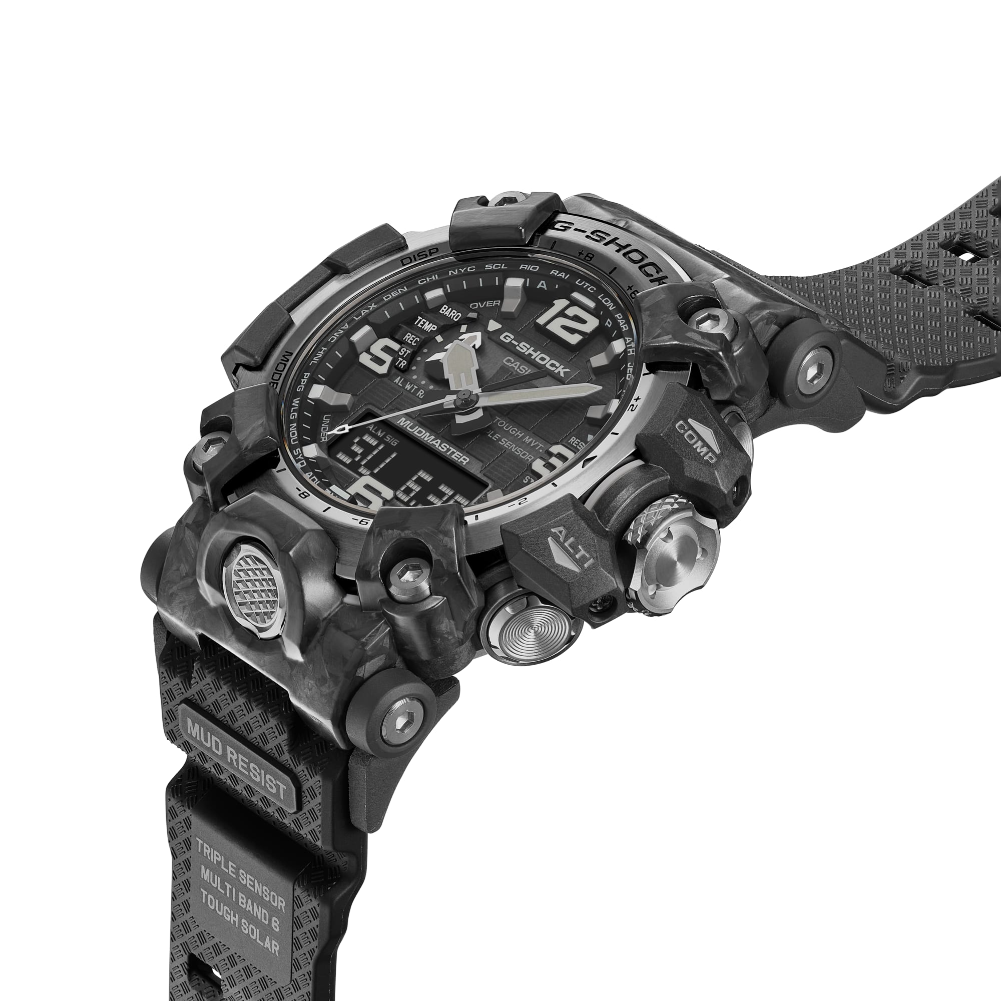 Ana Joalheiros - Relógios G Shock - Relógio Casio G-Shock Masculino MASTER OF G MUDMASTER GWG-2000-1A1ER Lateral