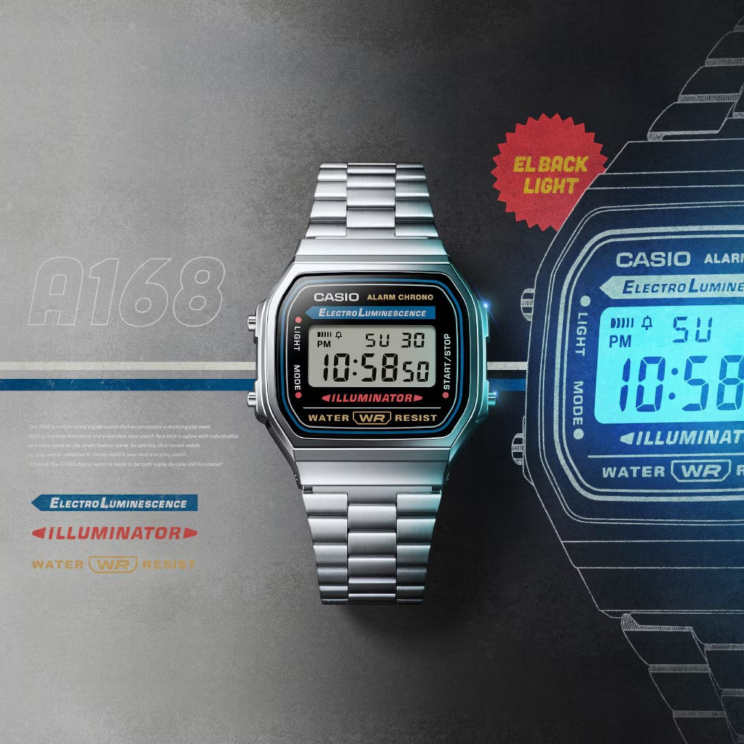 Ana Joalheiros - Relógios Casio - Relógio Casio Digital Series A168WA-1YES Illuminator