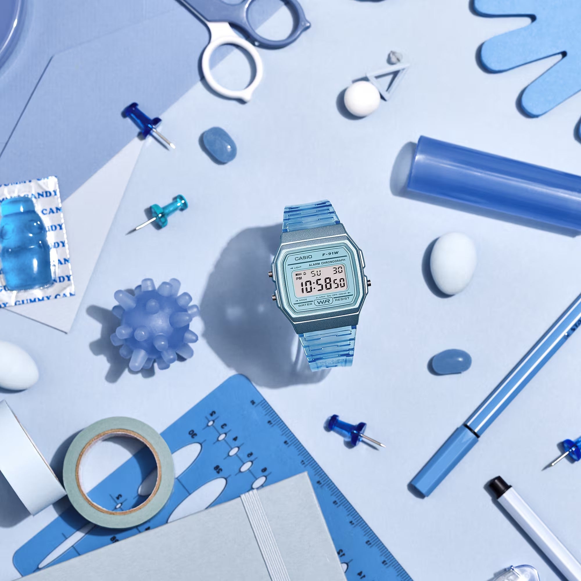 Ana Joalheiros - Casio Relógios - Relógio Casio Digital Series F-91WS-2EF