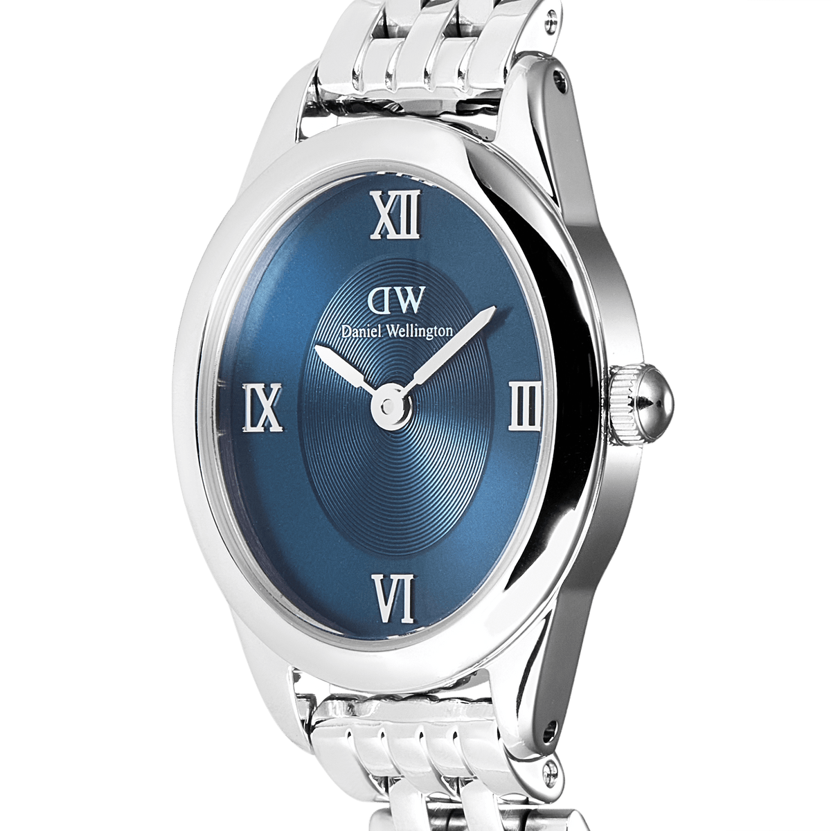 Ana Joalheiros - Relógios Femininos - Relógio para mulher Daniel Wellington Ophelia Mini Arctic Silver DW00100807 Lateral