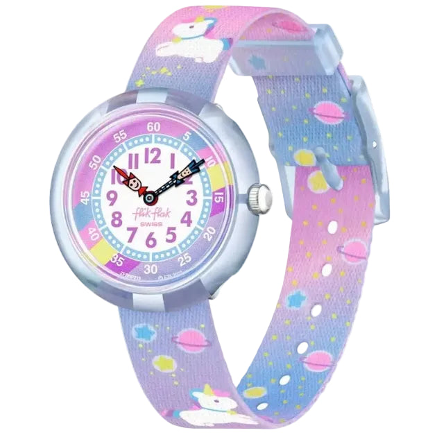 Ana Joalheiros - Relógios para Crianças - Relógio Infantil Flik Flak Cuddly Unicorn ZFBNP213
