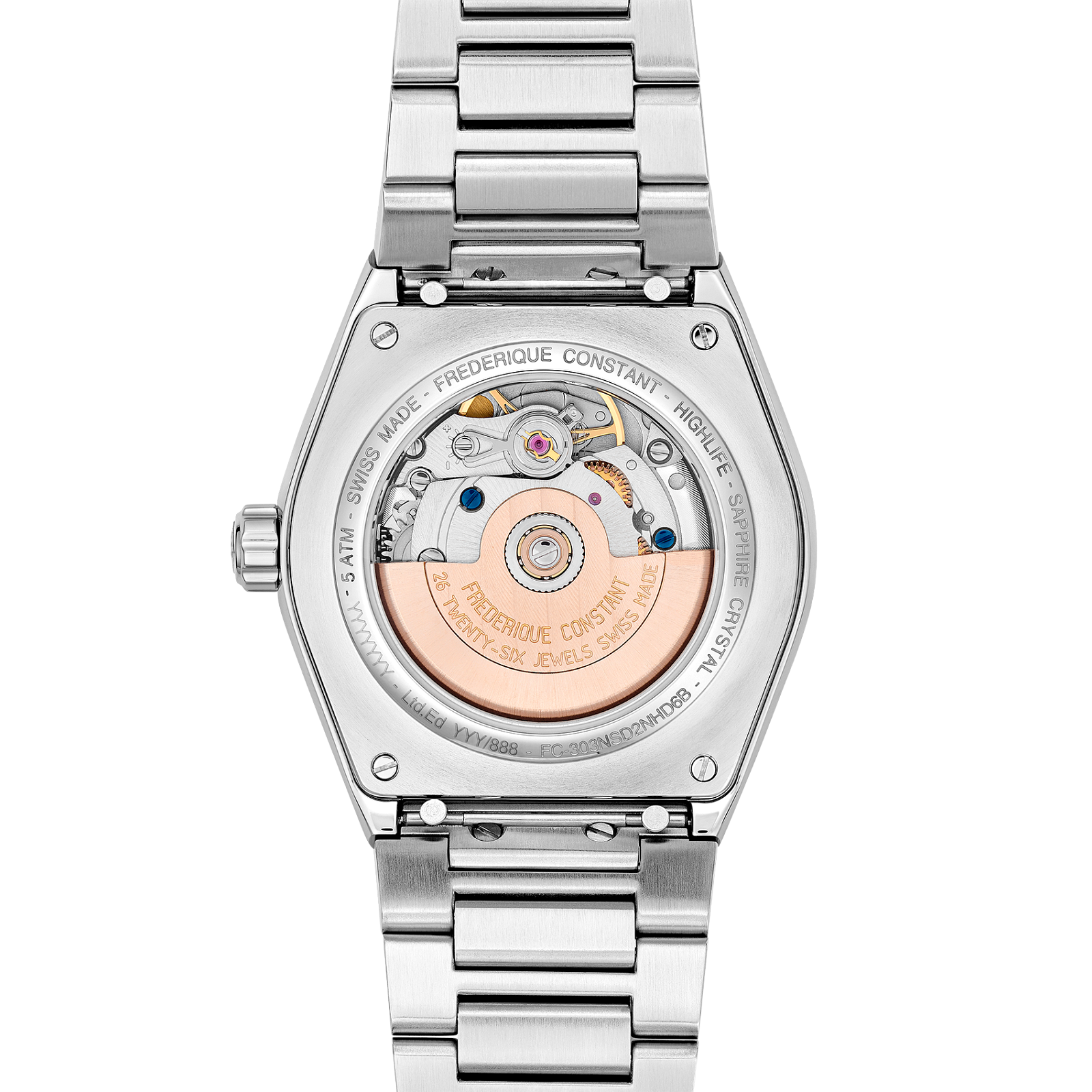 Ana Joalheiros - Relógios Frederique Constant - Relógio para mulher Frederique Constant Highlife Ladies Automatic FC303NSD2NHD6B Caixa