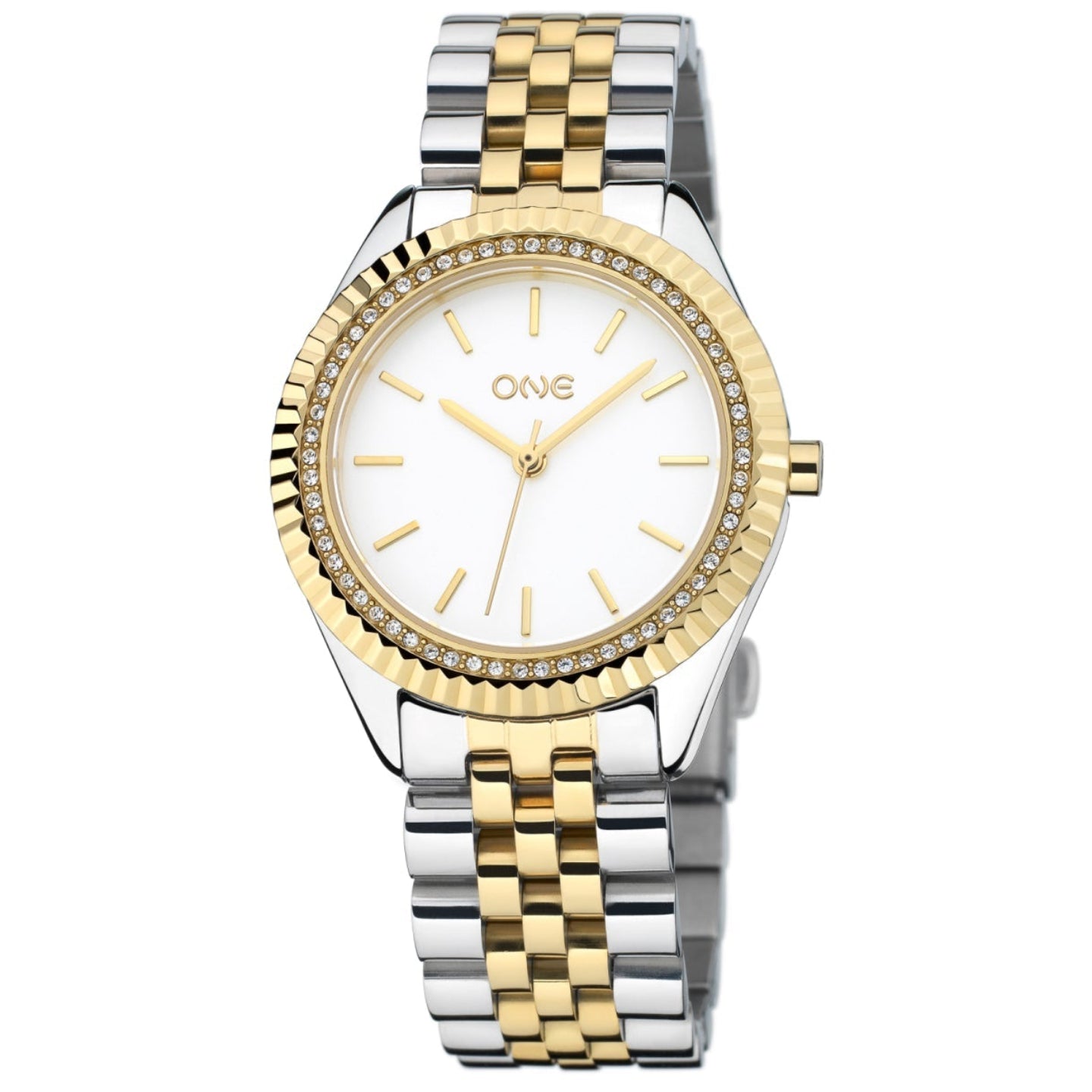 Ana Joalheiros - Relógios One - Relógio para mulher One Senhora Celebrity Bicolor White Dial OL9192BD32L