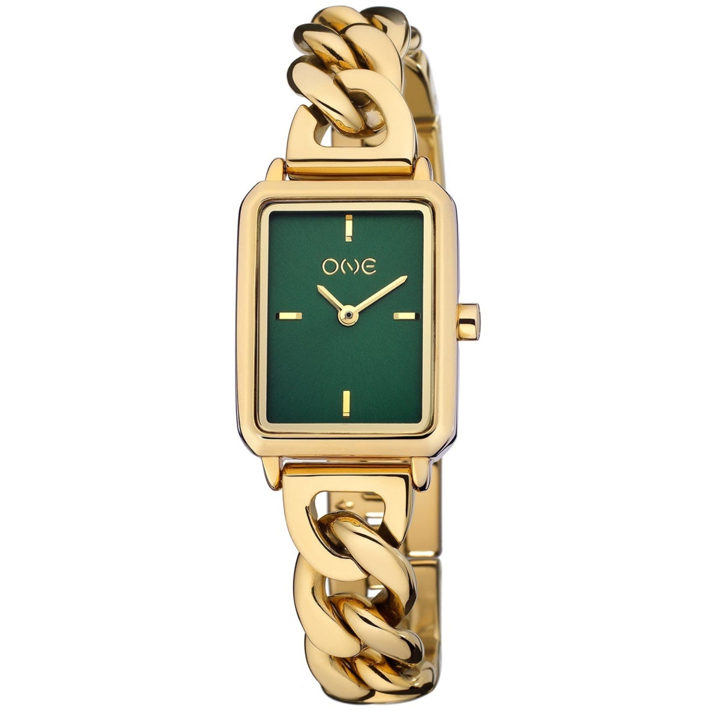 Ana Joalheiros - Relógios One - Relógio para mulher One Senhora Mini Dare Gold Green Dial OL4223VG61L
