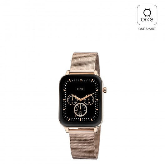Ana Joalheiros - Relógios One - Relógio Smartwatch Mulher One MagicCal Rose Gold Mesh OSW9626RM41L na Aplicacao