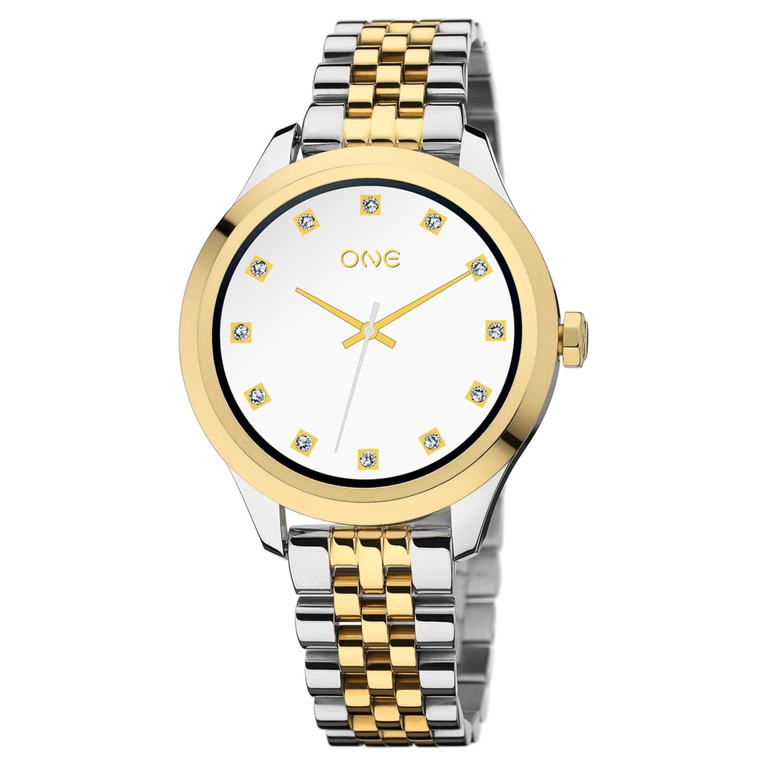 Ana Joalheiros - Relógios One - Relógio Smartwatch Mulher One Mini Bicolor Links OSW0025BL51D
