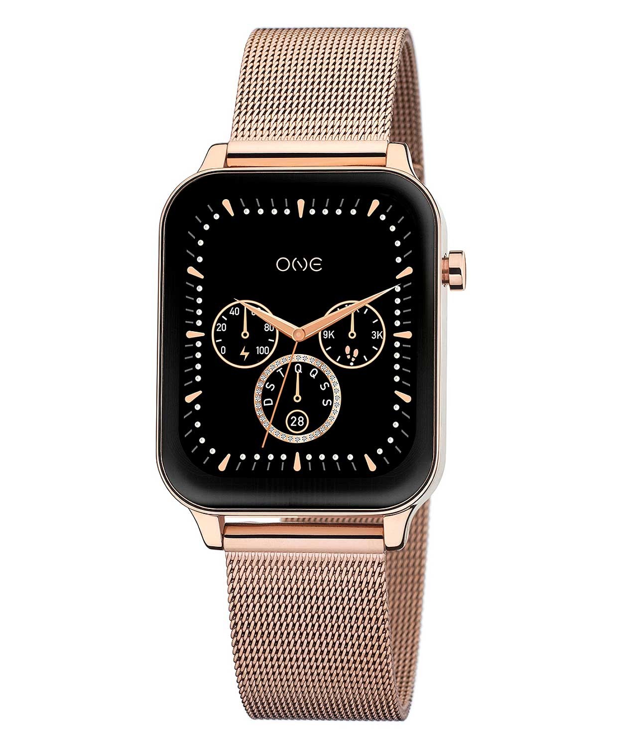 Ana Joalheiros - Relógios One - Relógio Smartwatch Mulher One One MagicCall Rose Gold Mesh OSW9626RM41L