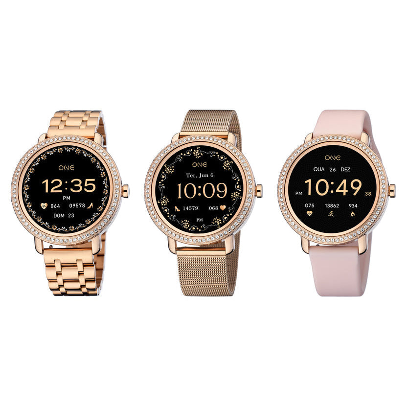 Ana Joalheiros - Relógios One - Relógio Smartwatch Mulher One Senhora Mini Spark Rose Gold OSW9859RR52L