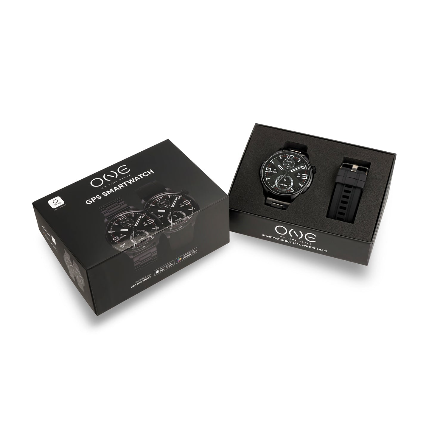 Ana Joalheiros - Relógios One - Relógio Smartwatch Mulher One Smartwatch One Men Explorer GPS Black OSW9822BB51L no Pulso