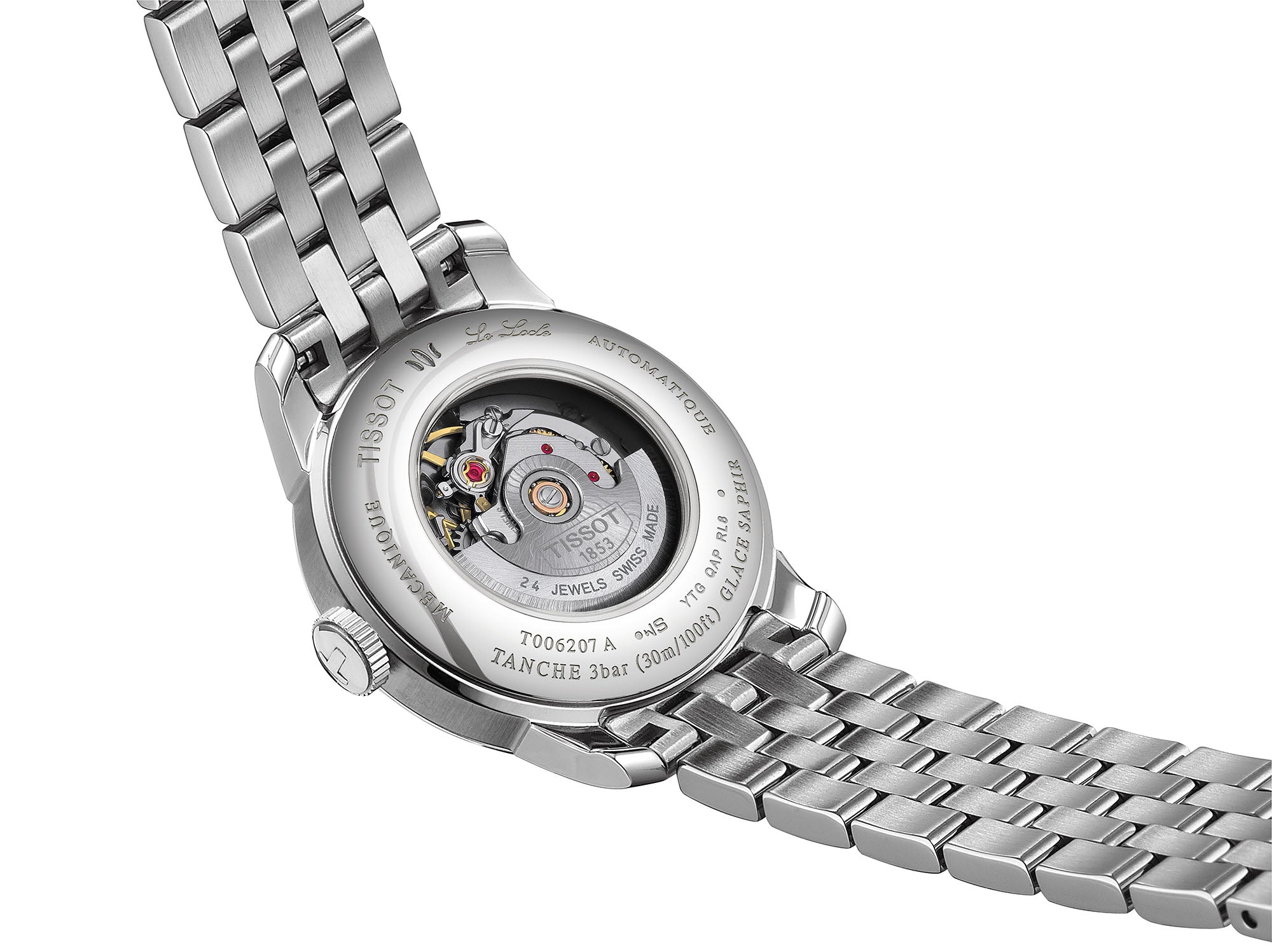 Ana Joalheiros - Relógios Tissot - Relógio para mulher Tissot Le Locle Lady 20 TH T006.207.11.036.01 Lateral Caixa