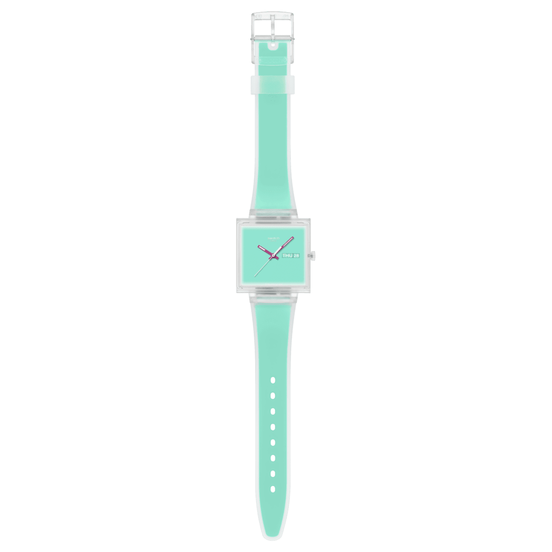 Relógio Swatch WHAT IF...SEE THRU MINT