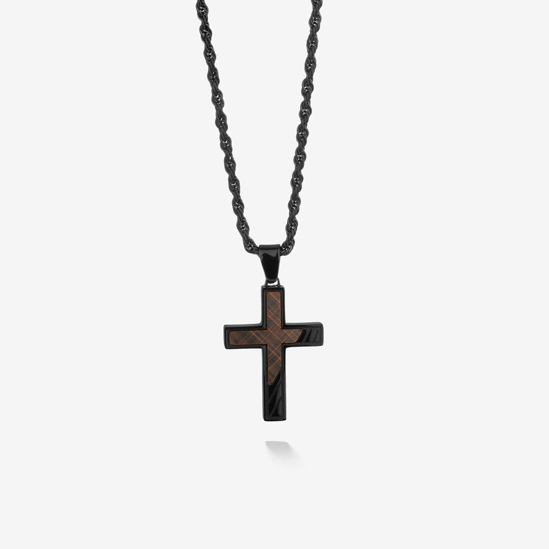 Colar Radiant by jewels Homem Mateo Cruz Preto - Ana Joalheiros