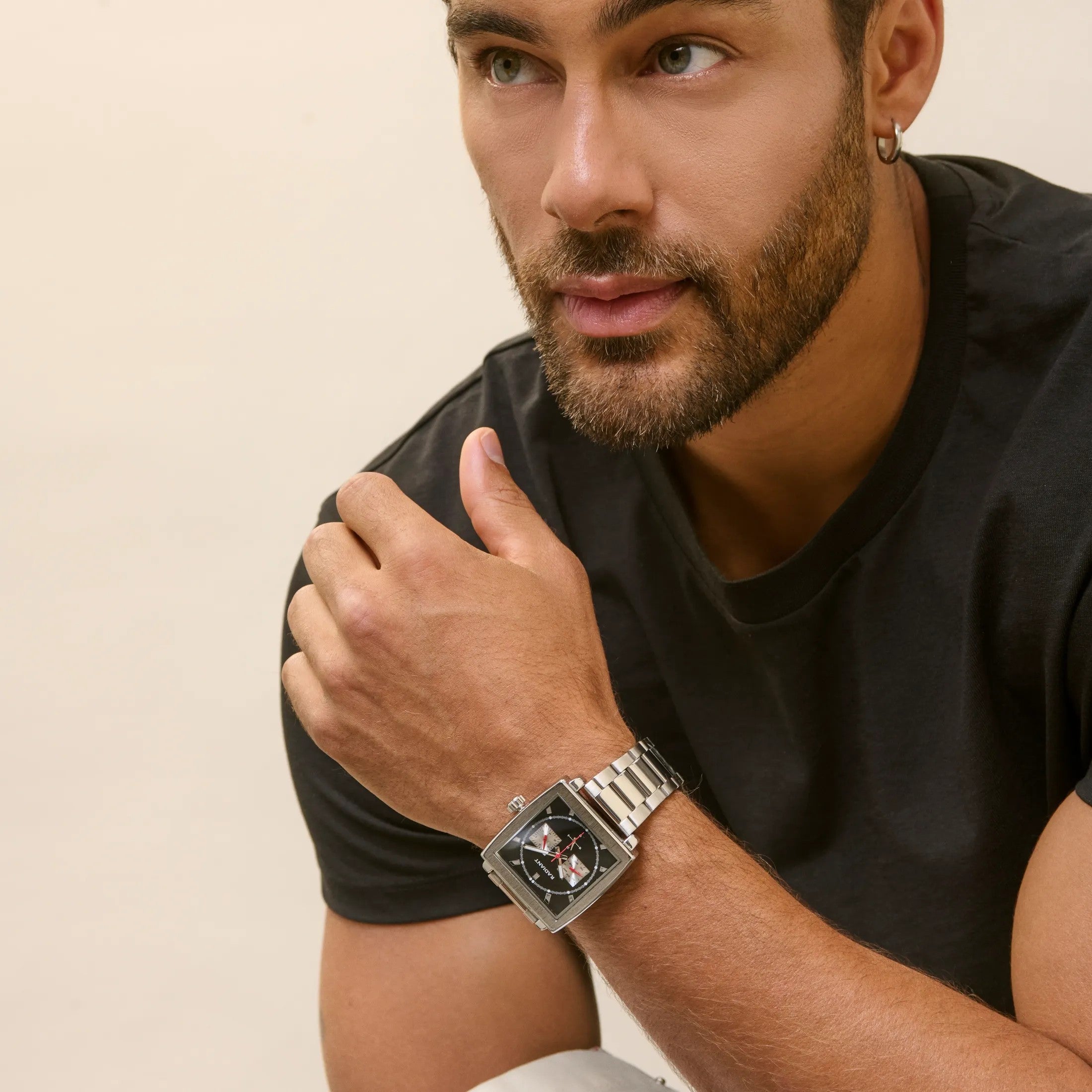 Relógio Radiant Homem Steve McQueen Preto