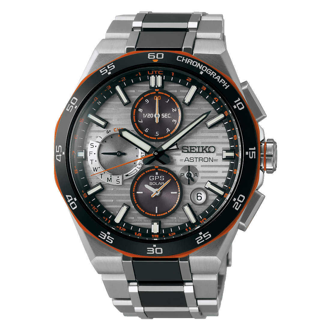 Relógio Seiko Astron 5X83 Cronógrafo Ediçao Limitada Laranja