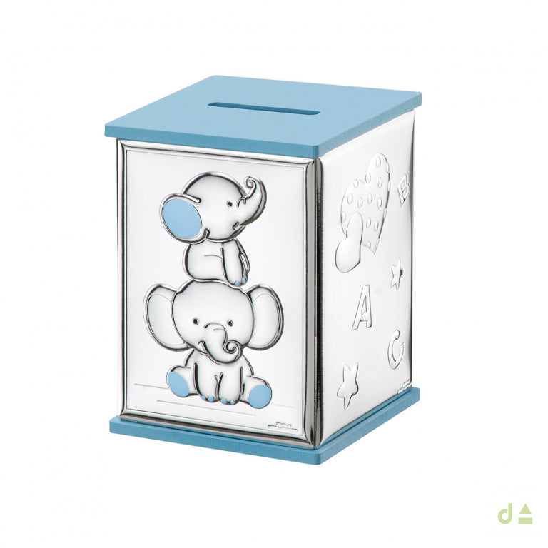 Mealheiro Azul com elefantes - Ana Joalheiros