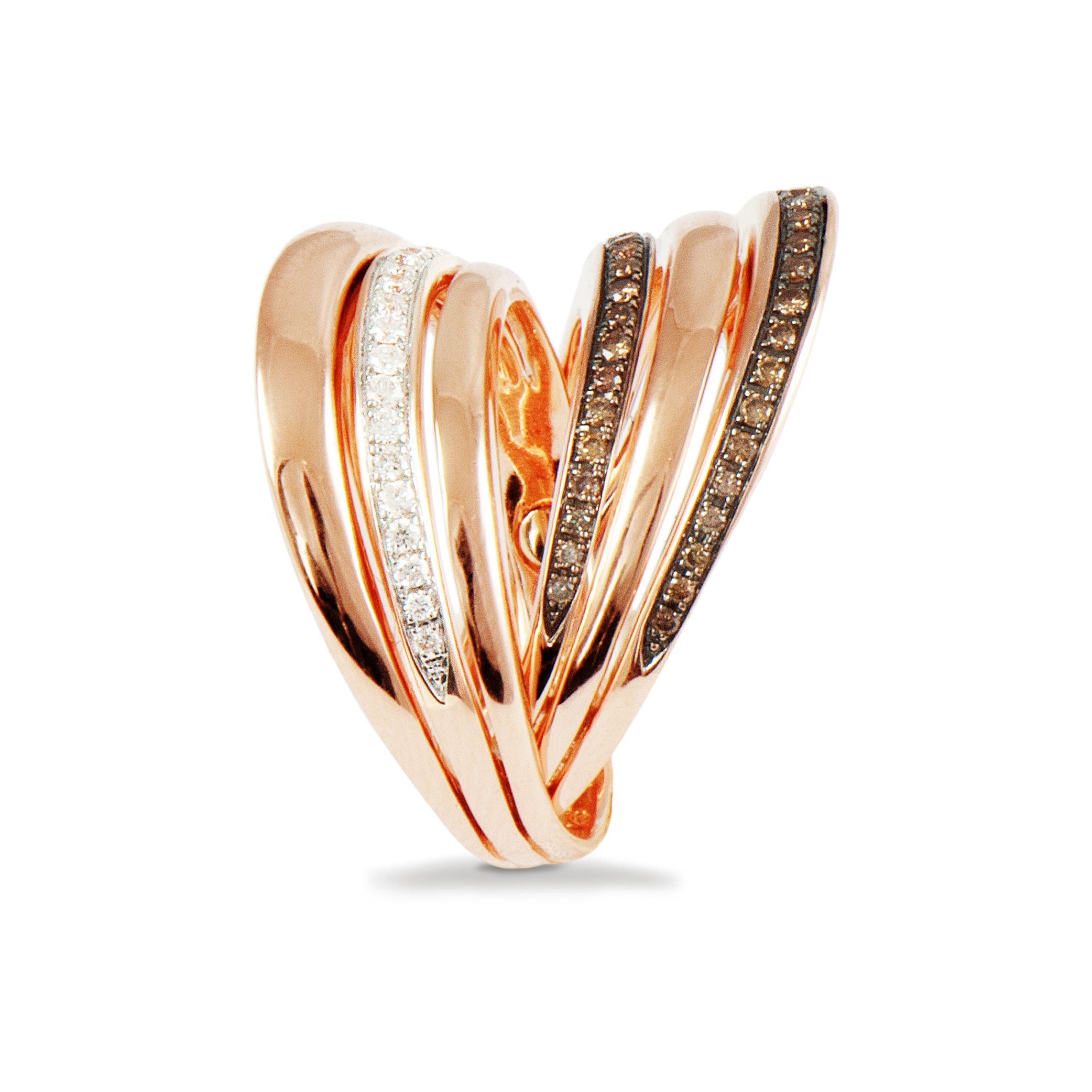 Anel K di kuore 6 Filas Brilhantes - Ana Joalheiros