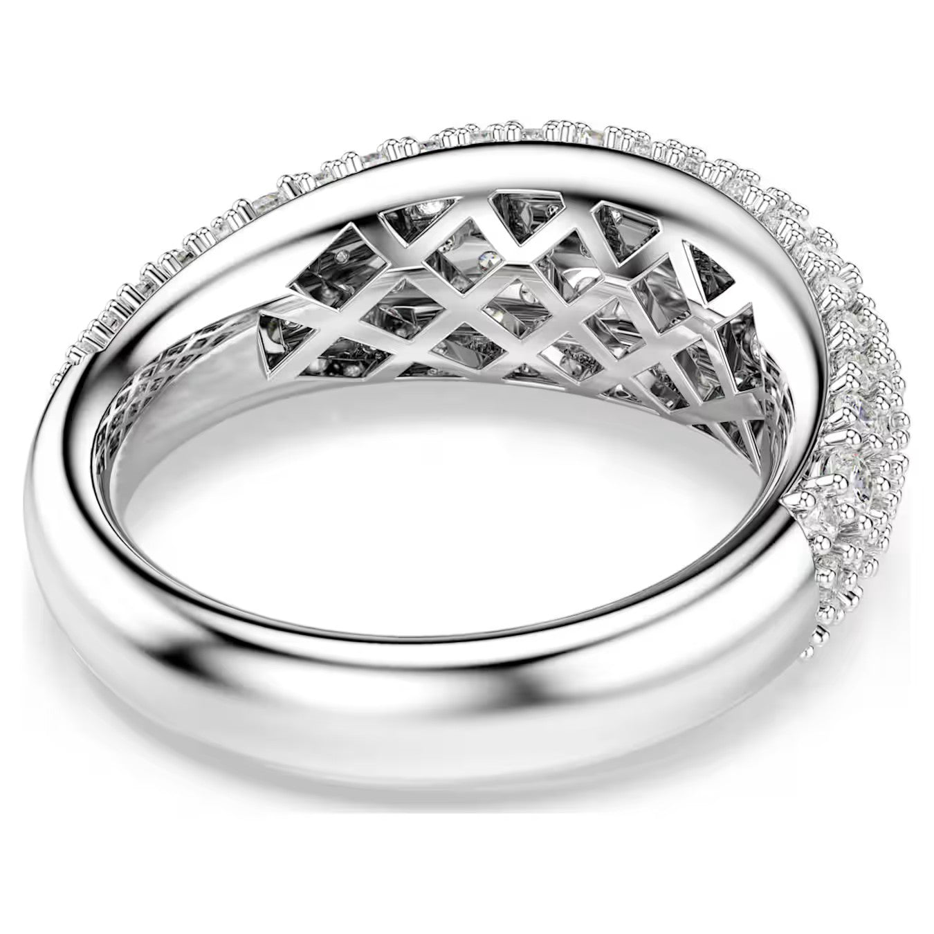 Anel Swarovski Sublima ring White, Rhodium - Ana Joalheiros