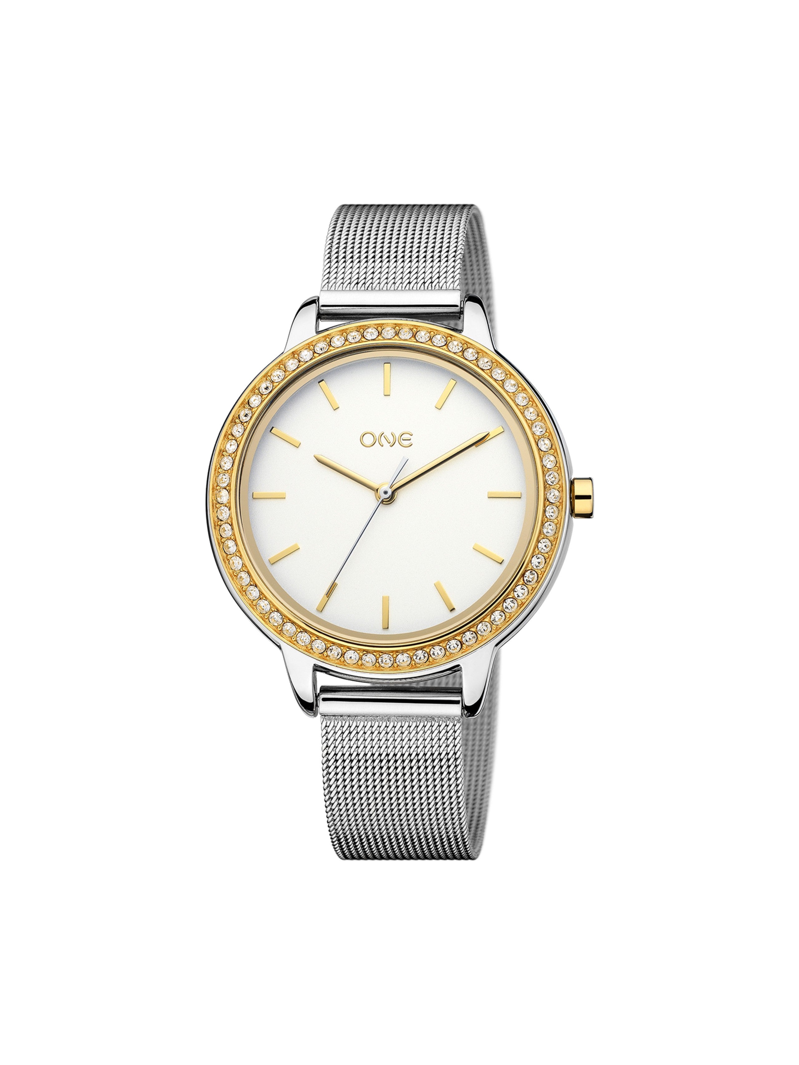 Relgio One Senhora Twin Spark Bicolor Mesh - Ana Joalheiros