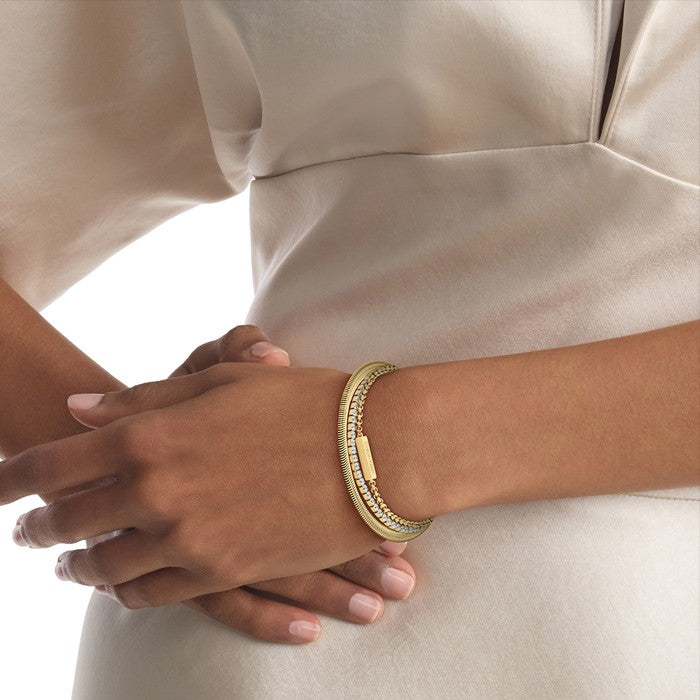 Trio de Pulseiras Calvin klein  Dourado - Ana Joalheiros
