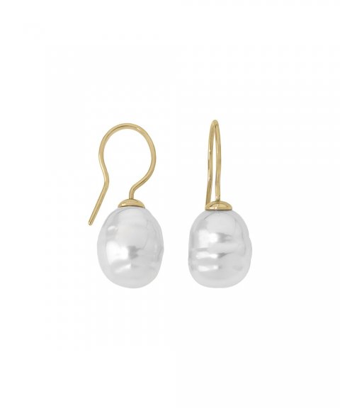 Brincos Majorica Perolas Barroco