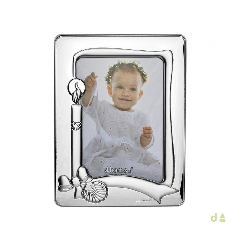 Moldura Concha e vela Batismo - Ana Joalheiros