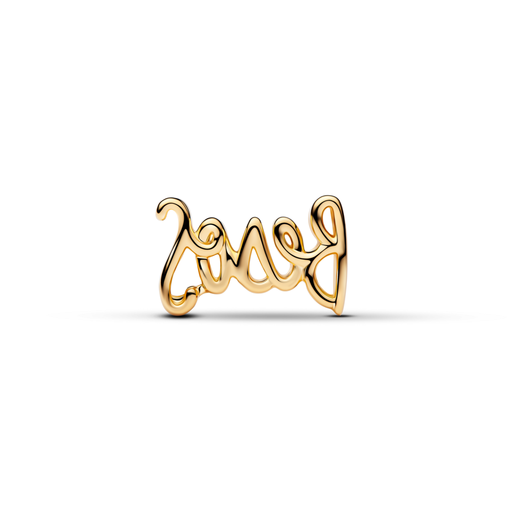 Conta Besos 14k gold-plated charm