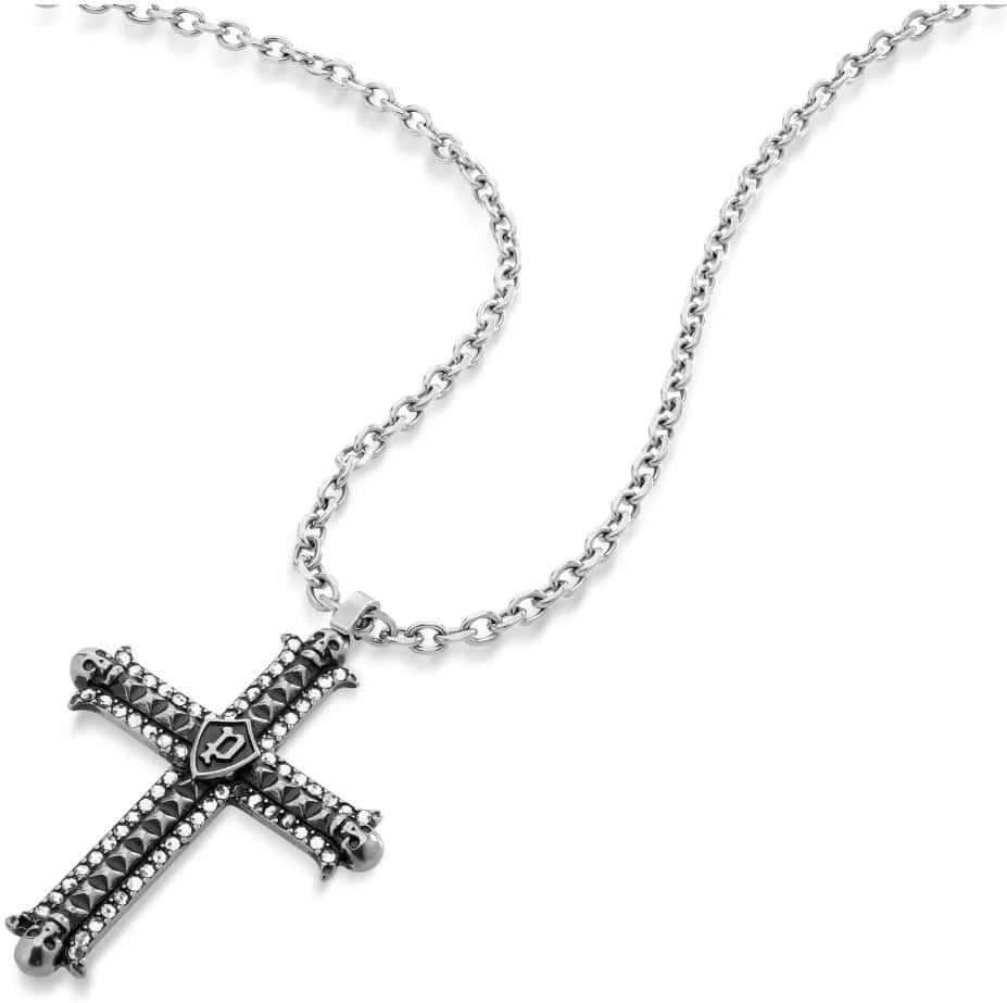 Colar Police Cruz 52 cm Cross