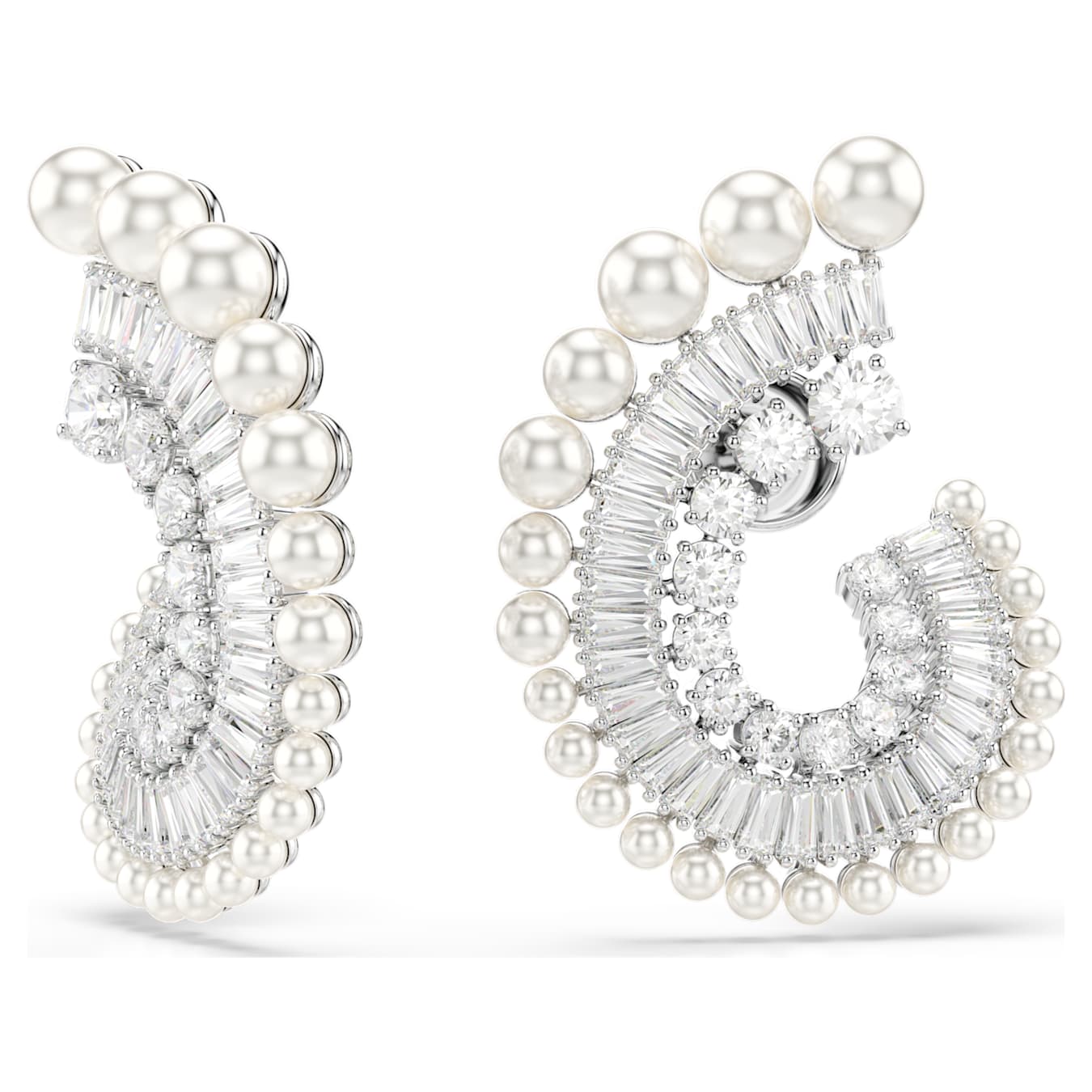 Brincos Ariana Grande x Swarovski drop earrings Crystal Pearl, Mix - Ana Joalheiros