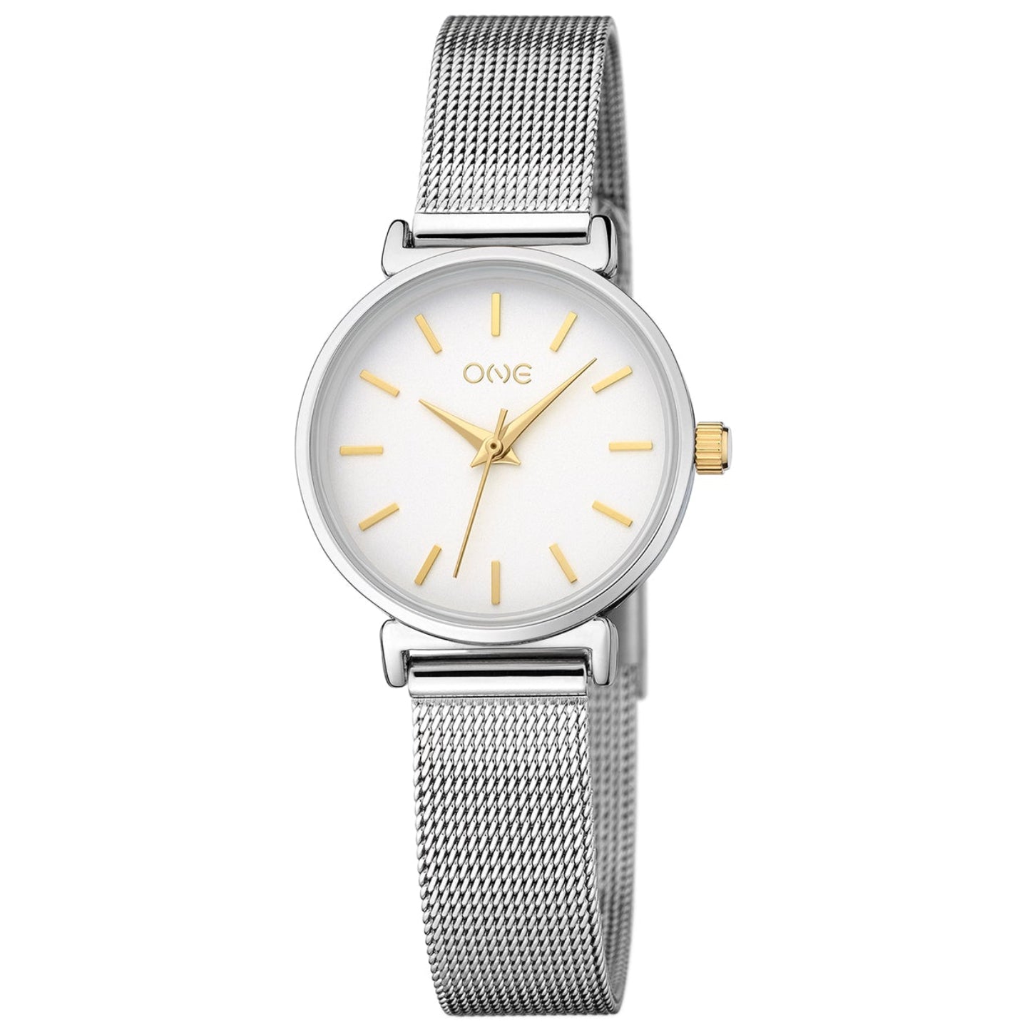 Relogio One Senhora Daily Round Bicolor