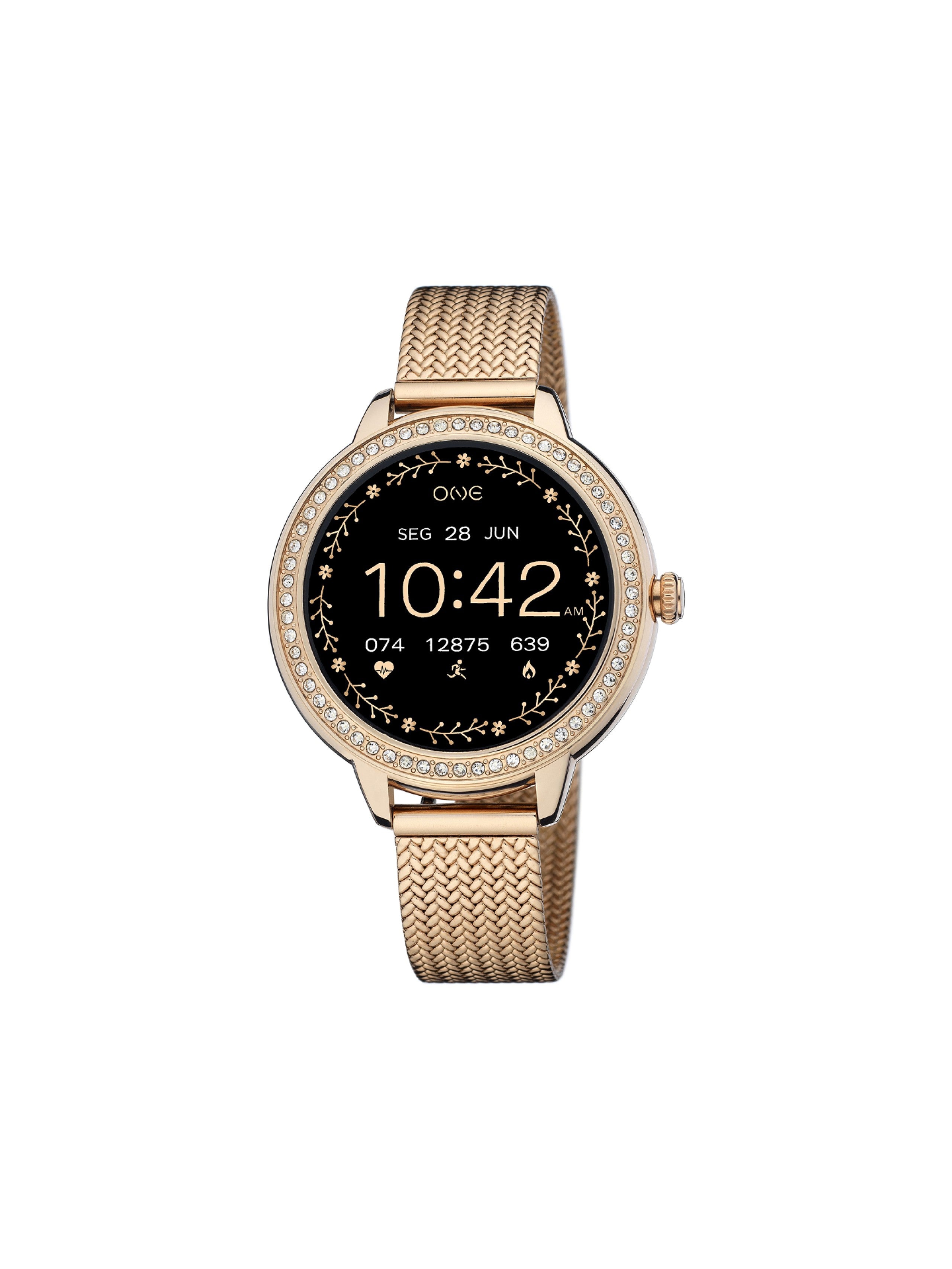 Smartwatch One Mini Spark Rose Gold Mesh - Ana Joalheiros