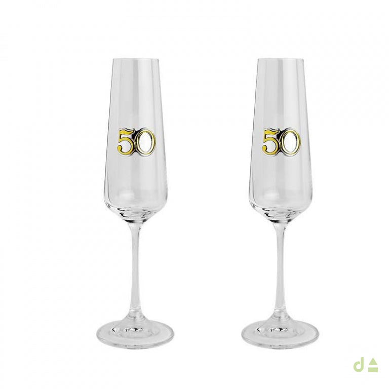 Conjunto 2 Flutes - 50 Anos - Ana Joalheiros