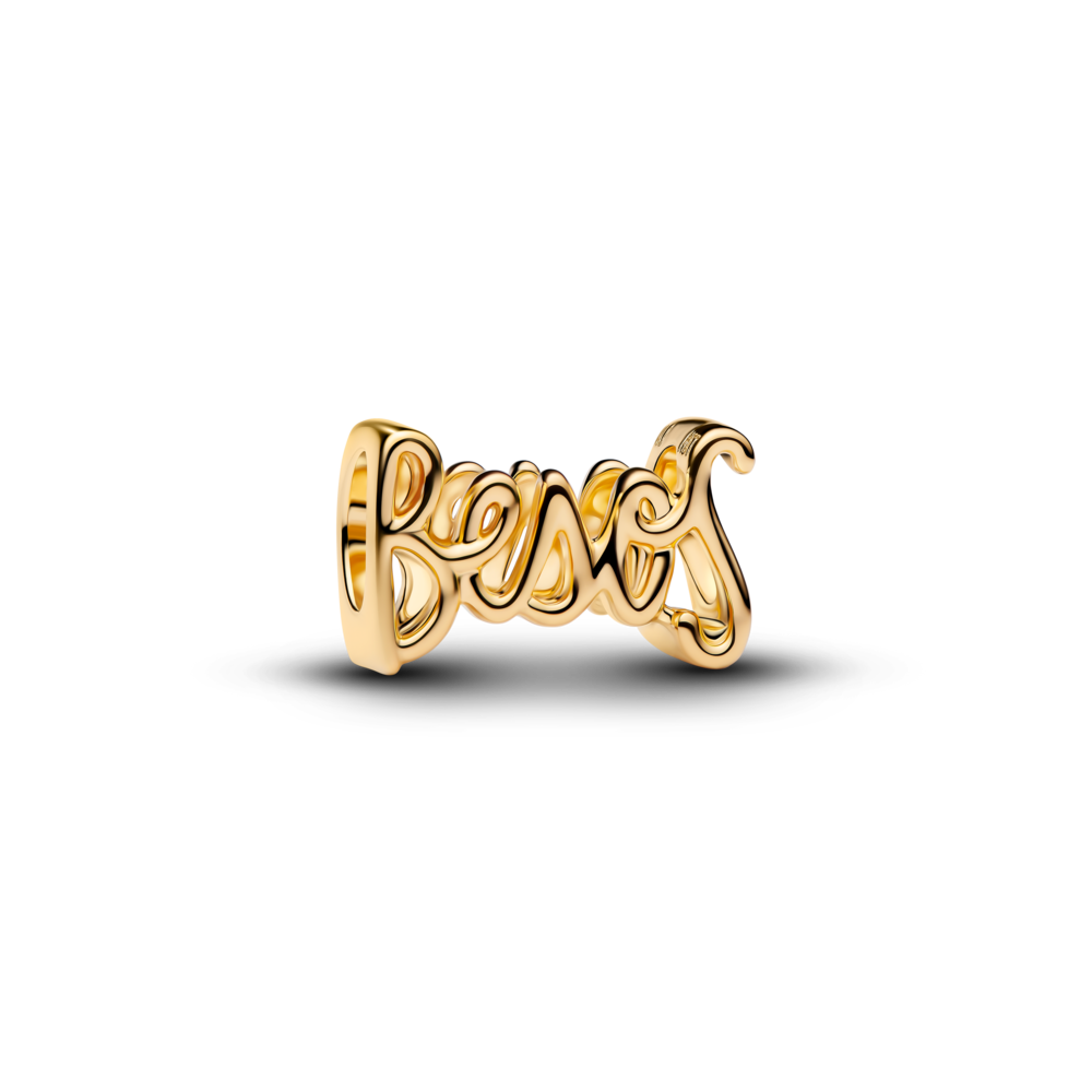 Conta Besos 14k gold-plated charm