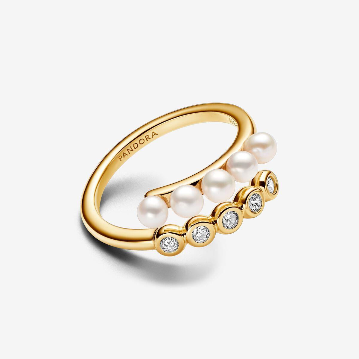 Anel Pandora 14k Gold-Plated - Ana Joalheiros