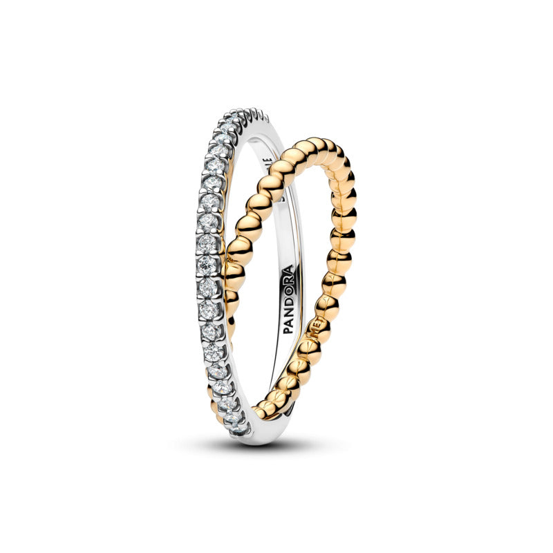 Anel Pandora Sterling Silver 14K