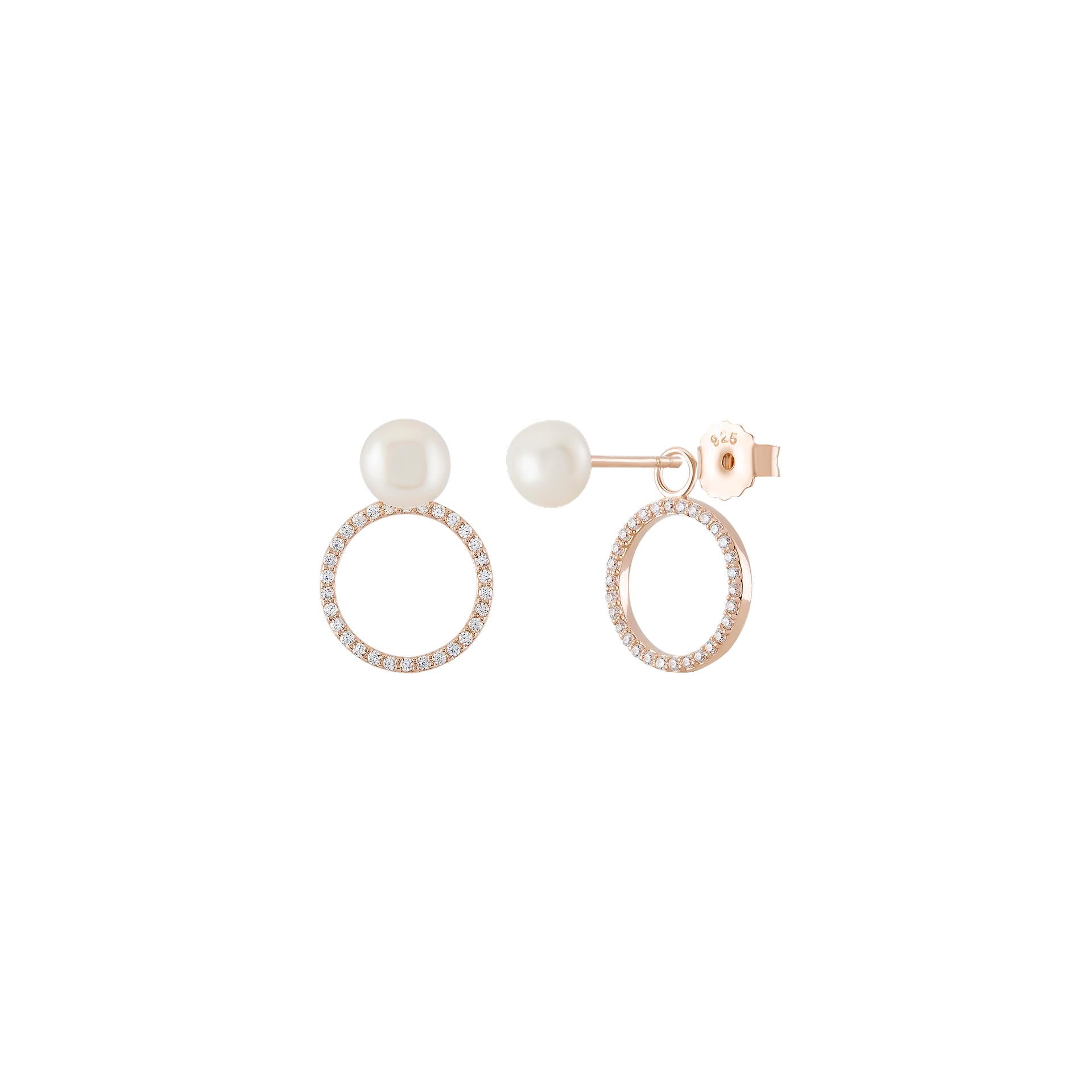 Brincos Unike Love In rose Circle - Ana Joalheiros