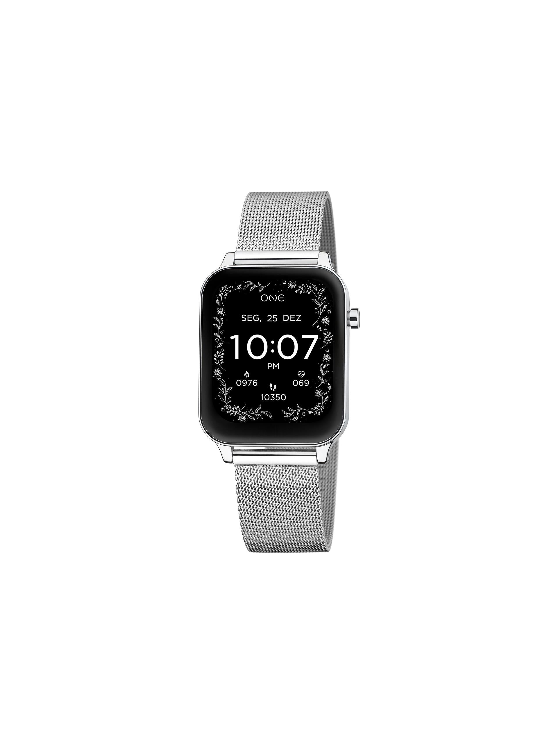 Smartwatch One MagicCall Silver Mesh - Ana Joalheiros